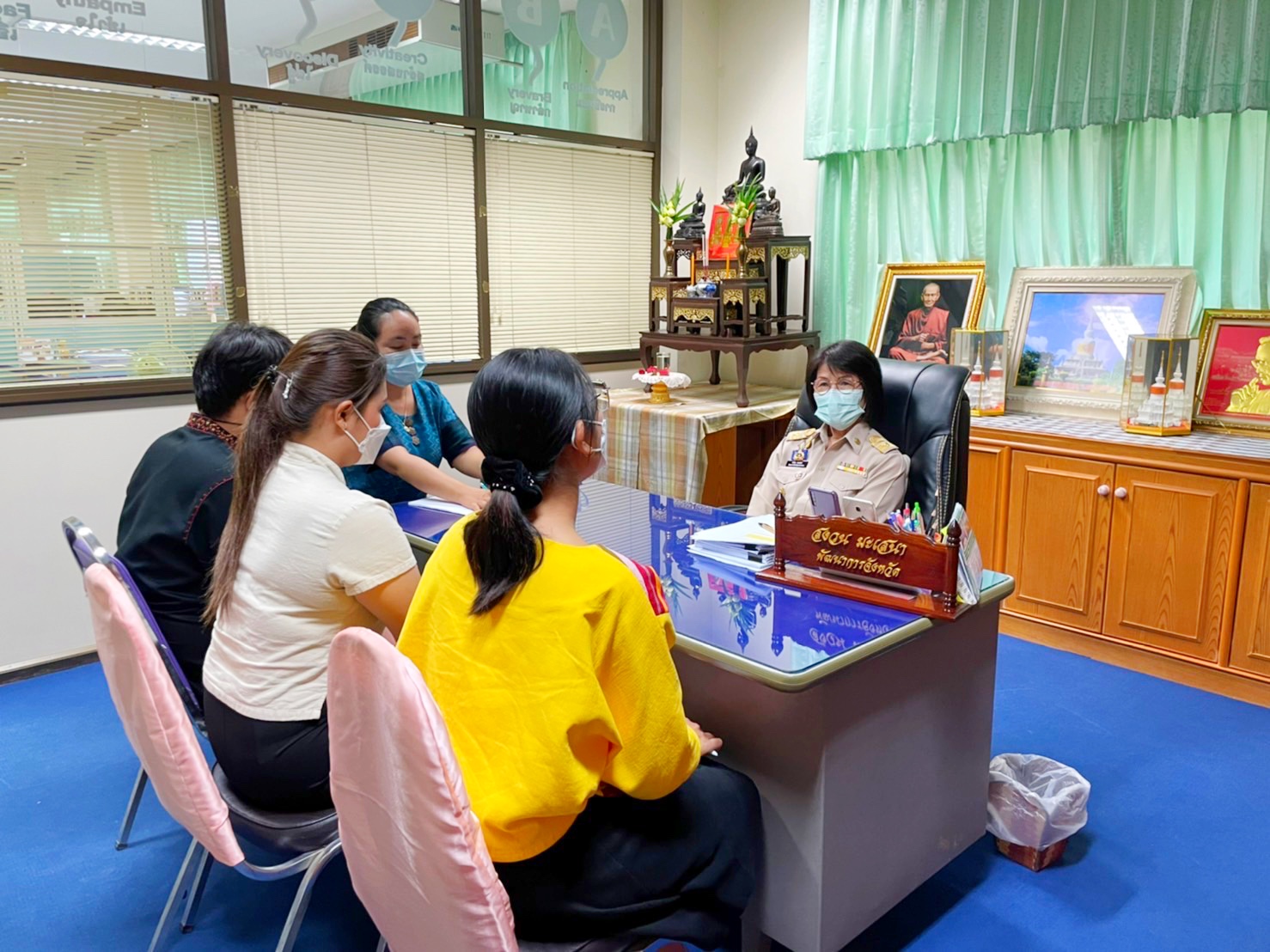 พช.มหาสารคาม ปฐมนิเทศนักการตลาดรุ่นใหม่  ประจำปีงบประมาณ พ.ศ.๒๕๖๕