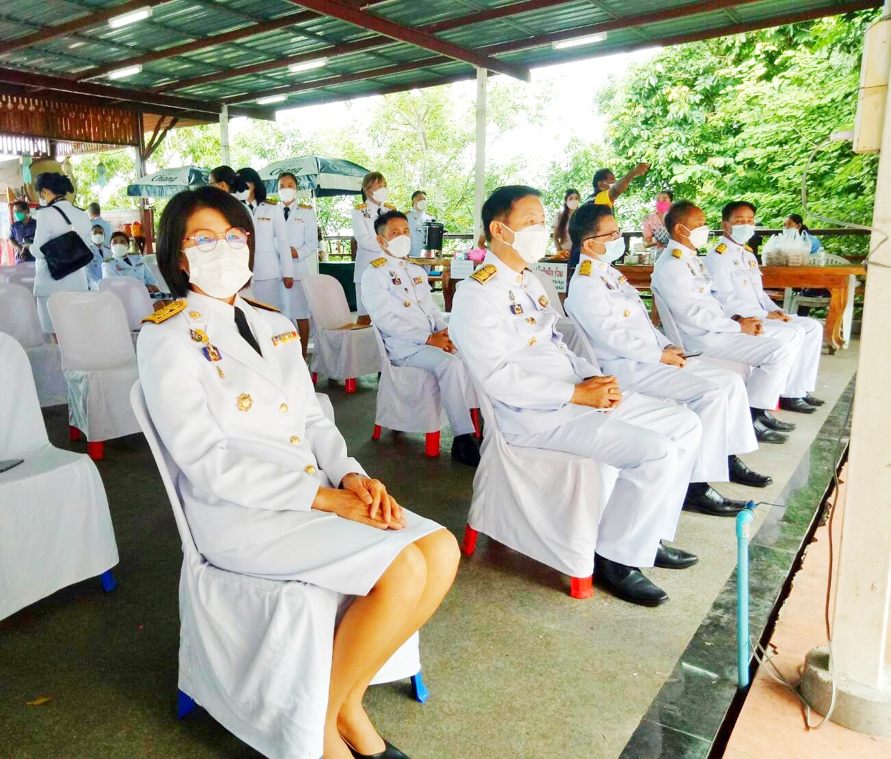 พช.มหาสารคาม ร่วมทำบุญถวายผ้าพระกฐินพระราชทาน กรมการพัฒนาชุมชน ประจำปี พ.ศ.2564