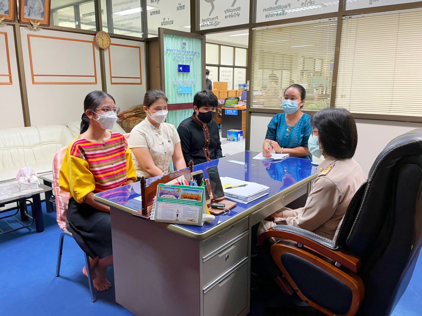 พช.มหาสารคาม ปฐมนิเทศนักการตลาดรุ่นใหม่  ประจำปีงบประมาณ พ.ศ.๒๕๖๕