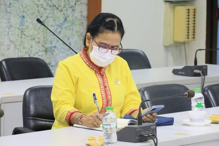 พช.มหาสารคาม เข้าร่วมประชุมเพื่อกำหนดแนวทางการส่งเสริมผ้าไหมจังหวัดมหาสารคาม