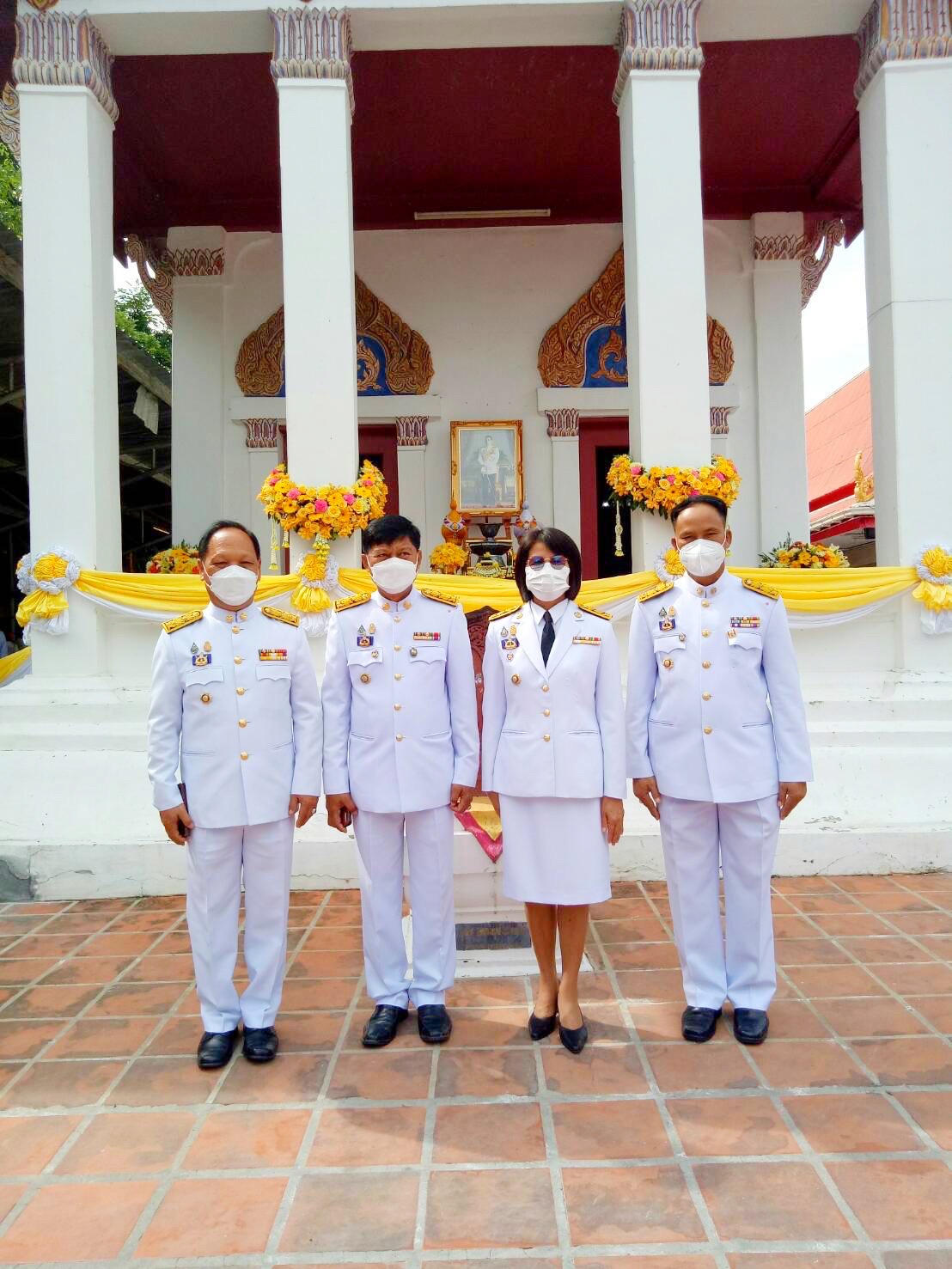 พช.มหาสารคาม ร่วมทำบุญถวายผ้าพระกฐินพระราชทาน กรมการพัฒนาชุมชน ประจำปี พ.ศ.2564