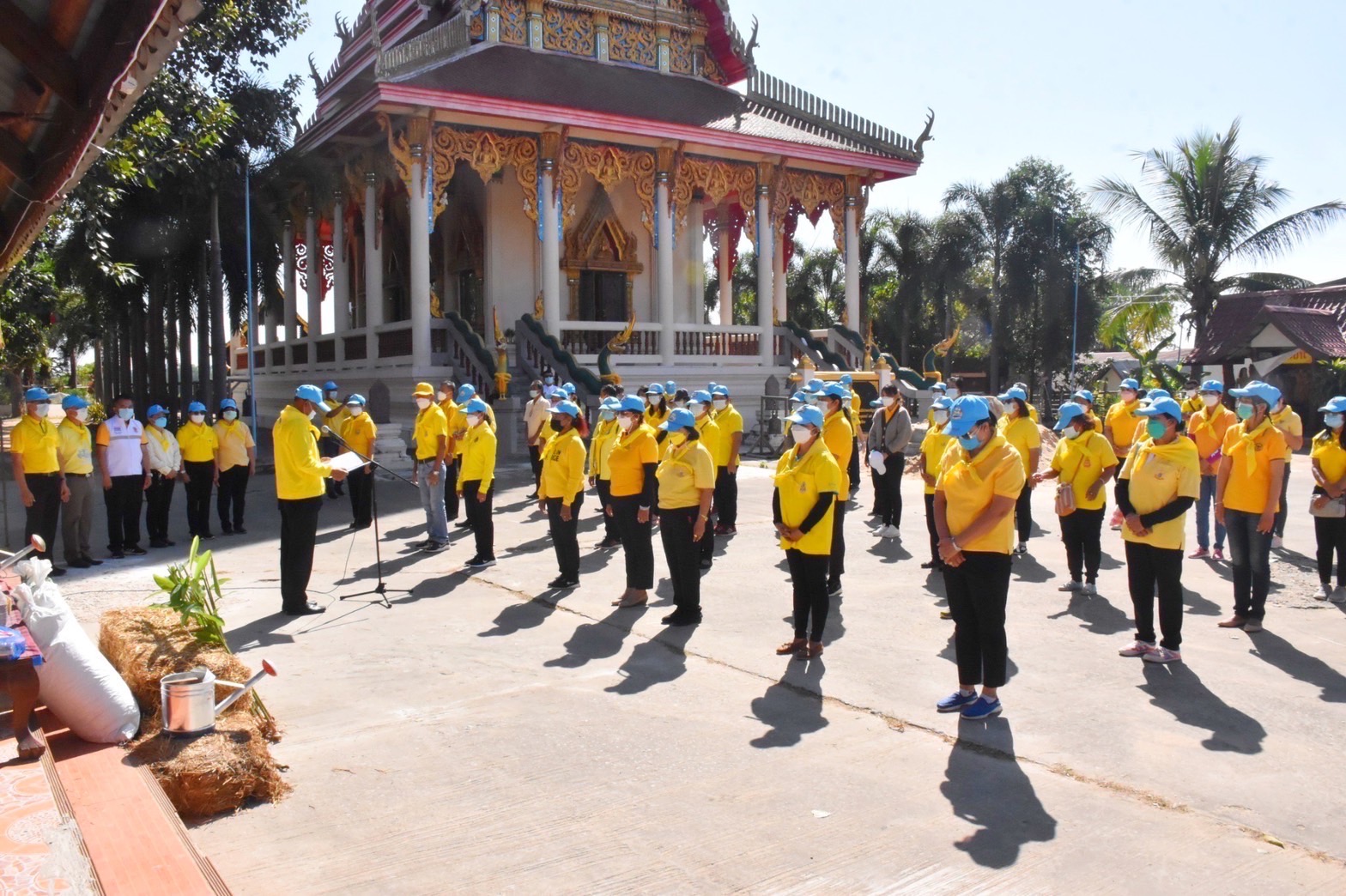 ? พช.มหาสารคาม บูรณาการ “บวร” ( บ้าน วัด ราชการ) จัดกิจกรรม “สัปดาห์การพัฒนา” ประจำปี 2564
