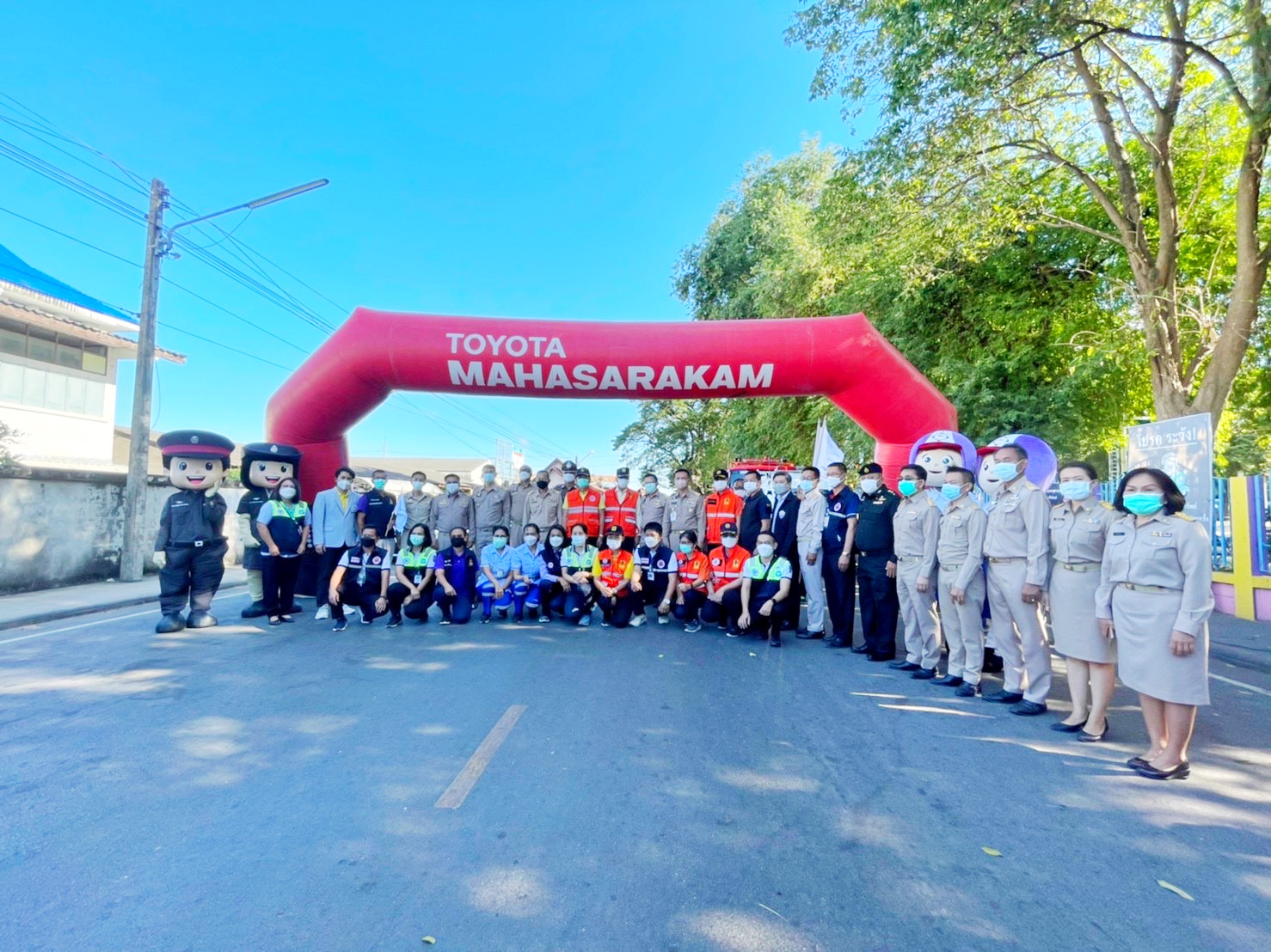 ??พช.มหาสารคาม ร่วมพิธีเปิดศูนย์ปฏิบัติการป้องกันและลดอุบัติเหตุทางถนนช่วงเทศกาลปีใหม่