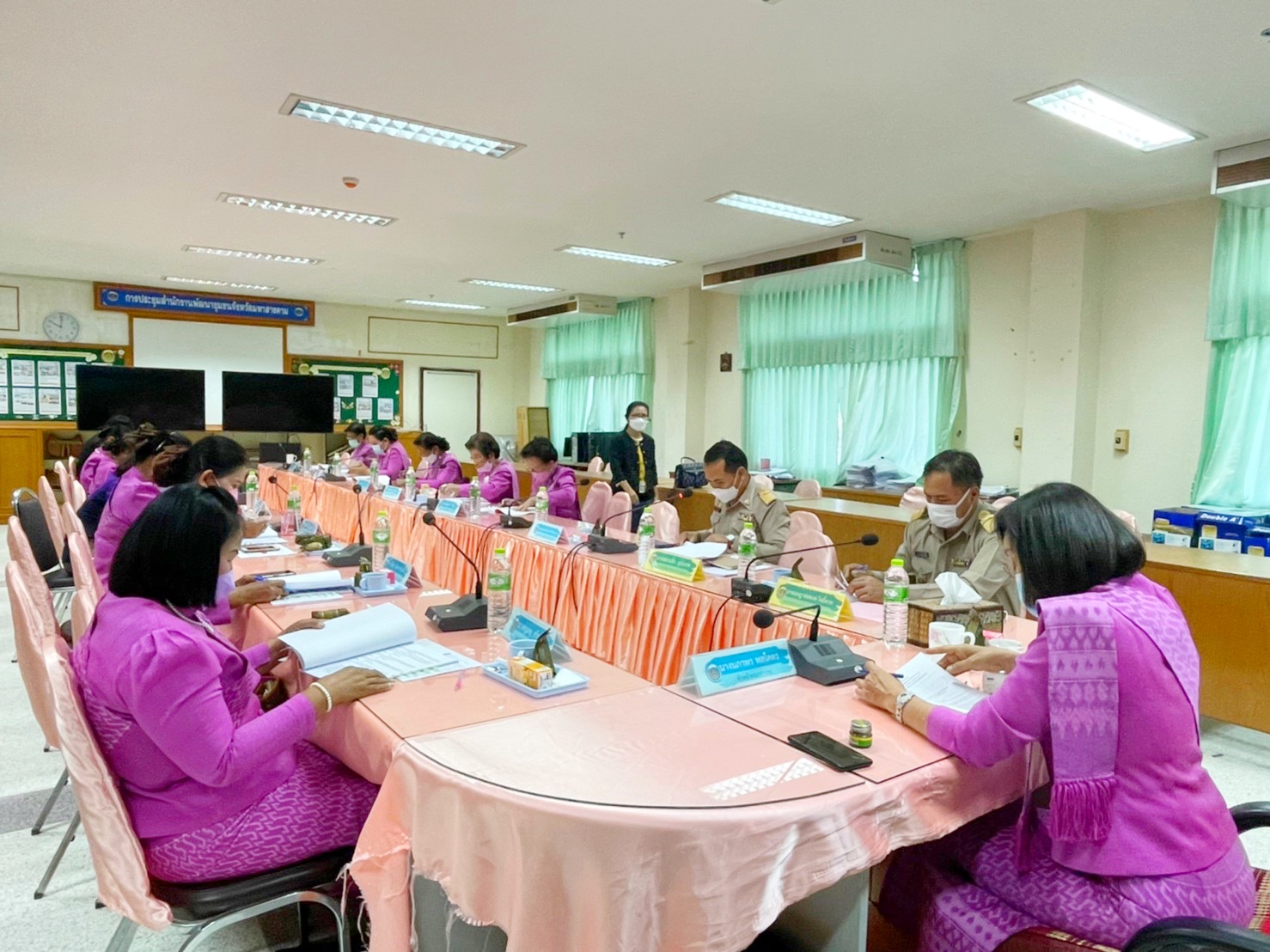 ?คณะทำงานขับเคลื่อนกองทุนพัฒนาบทบาทสตรีจังหวัดมหาสารคาม จัดประชุมครั้งที่ 1/2565