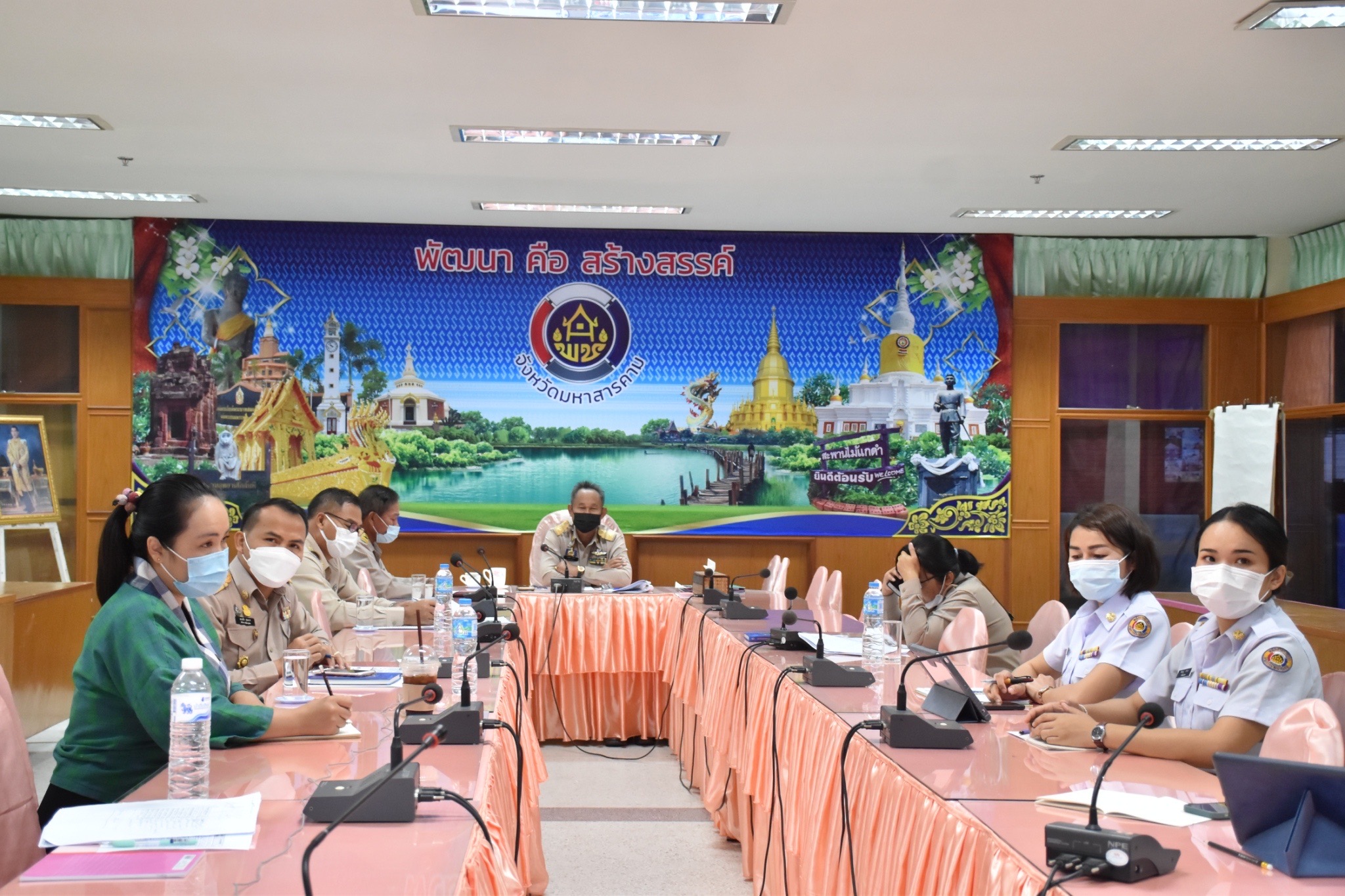 พช.มหาสารคามร่วมการประชุมกรมการพัฒนาชุมชน ครั้งที่ 1/2565 ผ่านระบบ (Video Conference)
