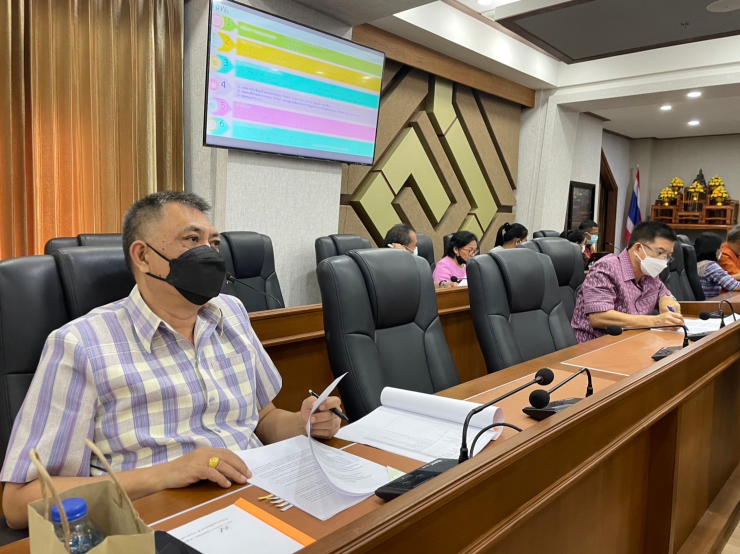 ?พช.มหาสารคาม ประชุมคณะกรรมการบริหารศูนย์อำนวยการขจัดความยากจนและพัฒนาคนทุกช่วงวัยอย่างยั่งยืนตามหลักปรัชญาของเศรษฐกิจพอเพียง