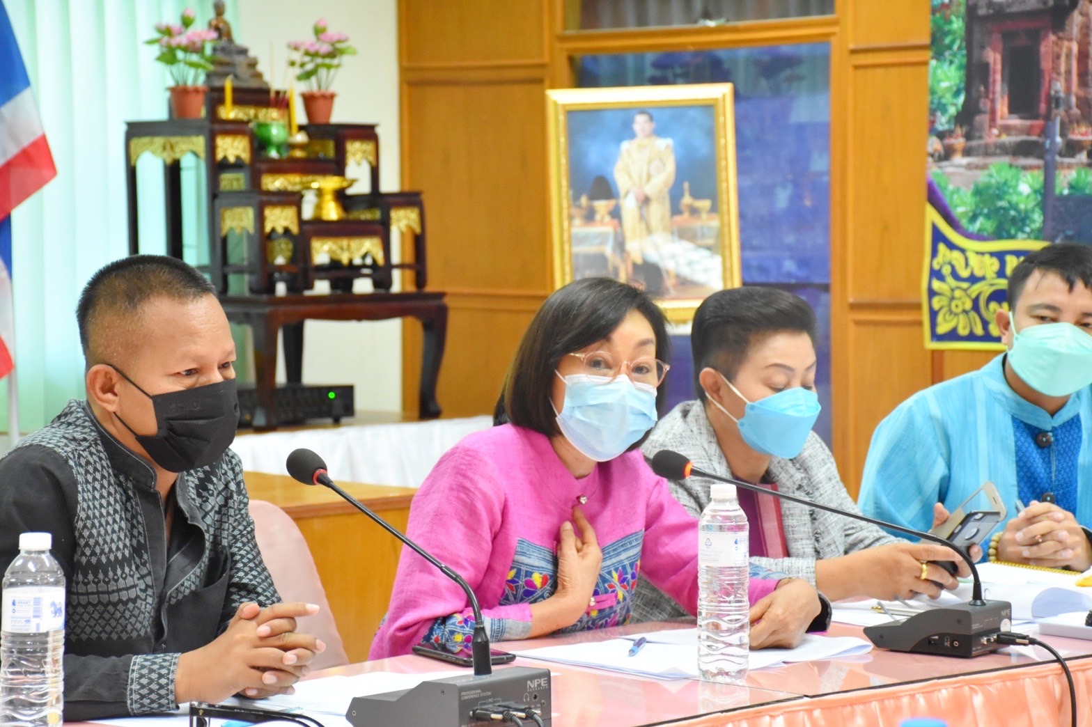 ?? พช.มหาสารคาม ประชุมเตรียมความพร้อมการจัดงานเส้นสายลายผ้าและการจัดขบวนแห่ โคก หนอง นา และขบวนแห่ ผ่าเลื่องลืองาม นามมหาสารคาม ในงานประเพณีบุญเบิกฟ้าและงานกาชาดจังหวัดมหาสารคาม ประจำปี 2565