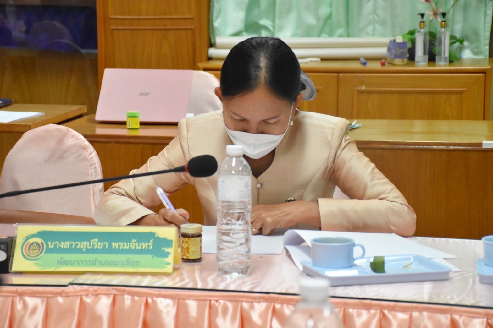 ?? พช.มหาสารคาม ประชุมเตรียมความพร้อมการจัดงานเส้นสายลายผ้าและการจัดขบวนแห่ โคก หนอง นา และขบวนแห่ ผ่าเลื่องลืองาม นามมหาสารคาม ในงานประเพณีบุญเบิกฟ้าและงานกาชาดจังหวัดมหาสารคาม ประจำปี 2565
