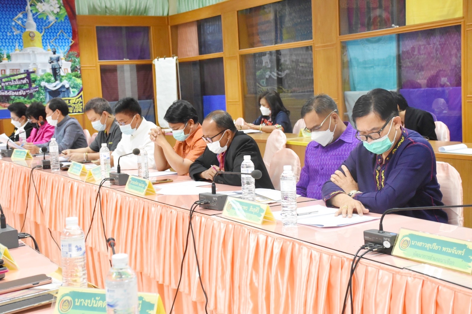 ?? พช.มหาสารคาม ประชุมเตรียมความพร้อมการจัดงานเส้นสายลายผ้าและการจัดขบวนแห่ โคก หนอง นา และขบวนแห่ ผ่าเลื่องลืองาม นามมหาสารคาม ในงานประเพณีบุญเบิกฟ้าและงานกาชาดจังหวัดมหาสารคาม ประจำปี 2565