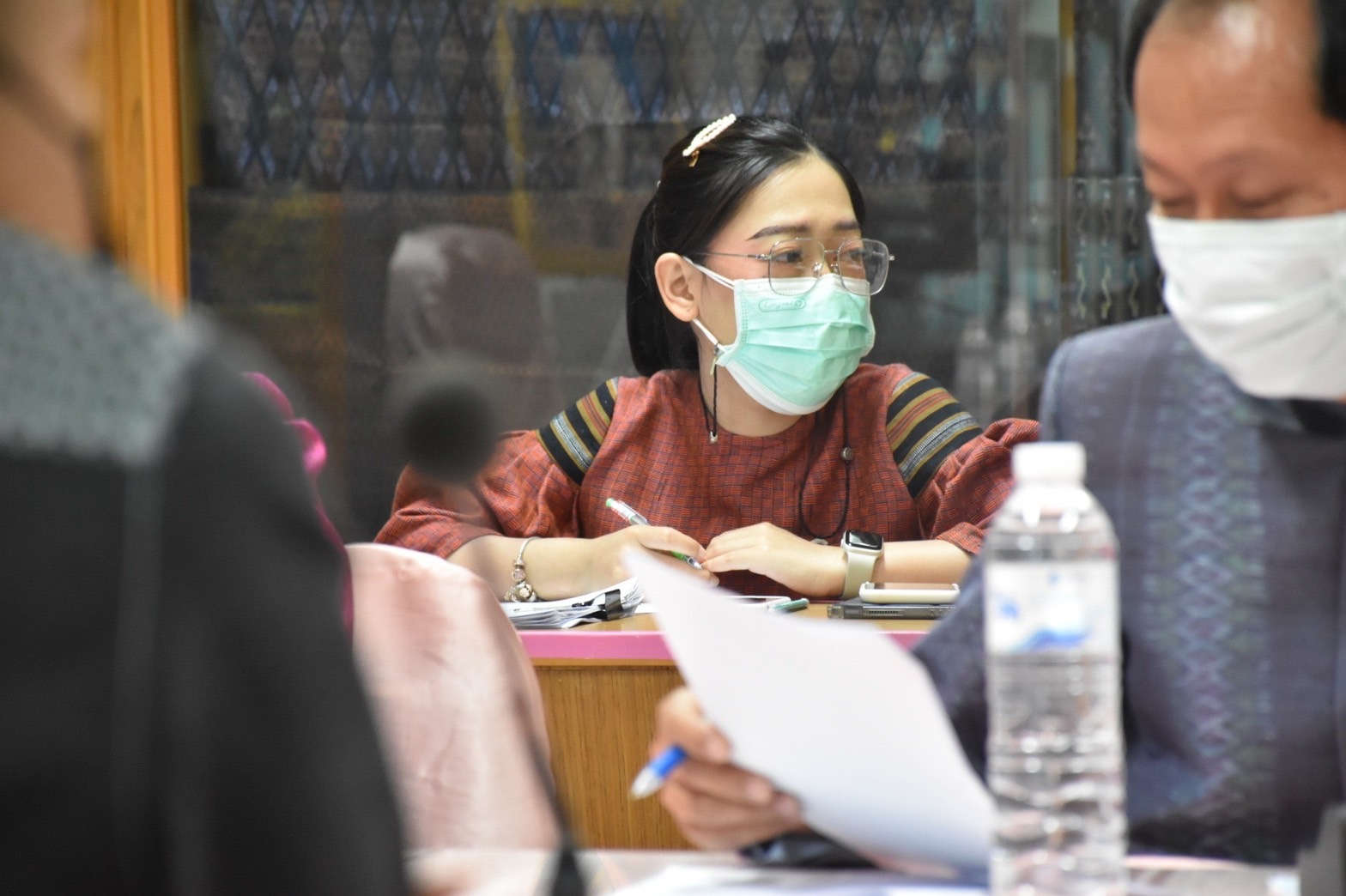 ?? พช.มหาสารคาม ประชุมเตรียมความพร้อมการจัดงานเส้นสายลายผ้าและการจัดขบวนแห่ โคก หนอง นา และขบวนแห่ ผ่าเลื่องลืองาม นามมหาสารคาม ในงานประเพณีบุญเบิกฟ้าและงานกาชาดจังหวัดมหาสารคาม ประจำปี 2565