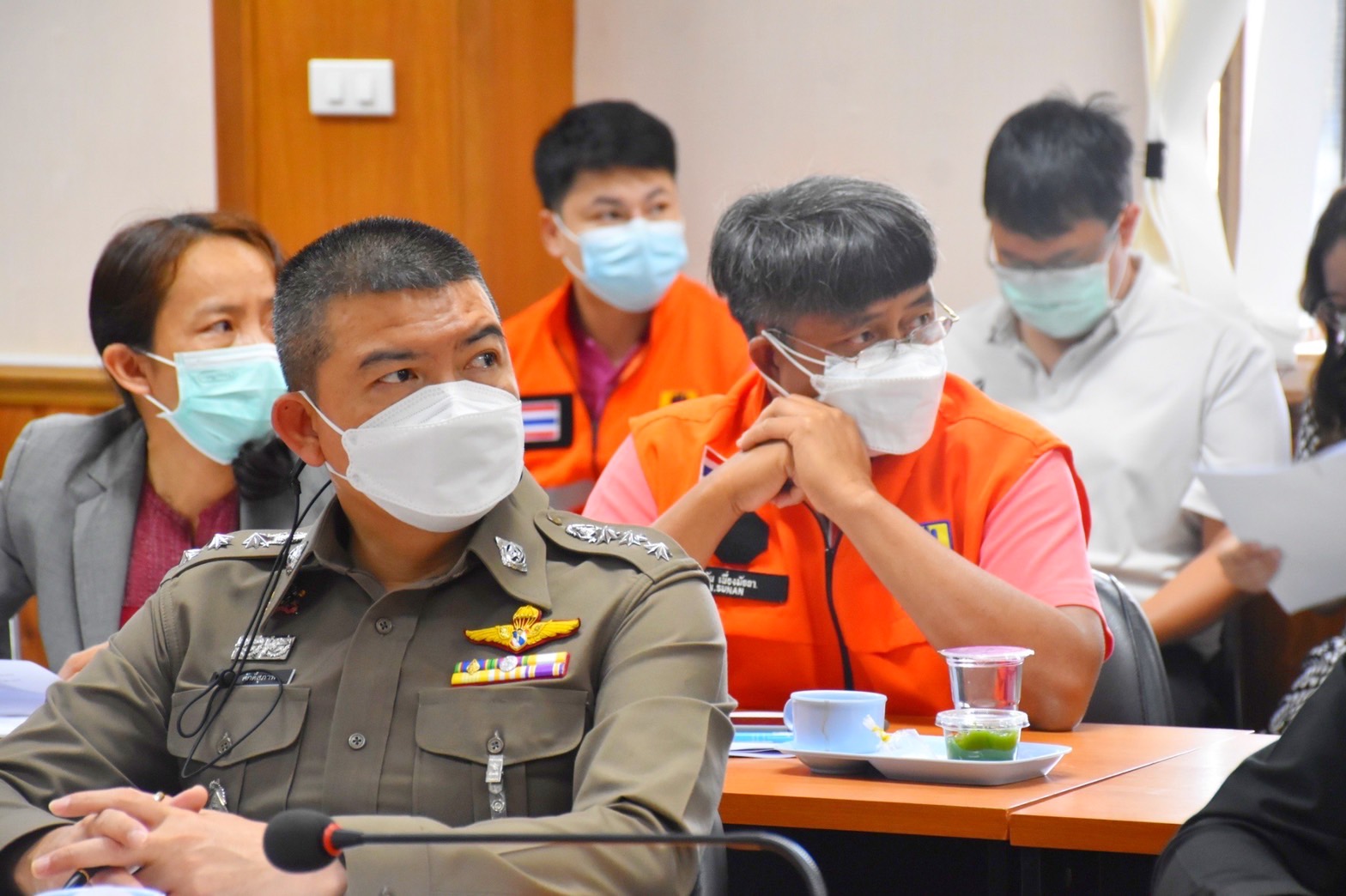 พัฒนาการจังหวัดมหาสารคาม เข้าร่วมประชุมกองอำนวยการป้องกันและบรรเทาสาธารณภัยจังหวัดมหาสารคาม