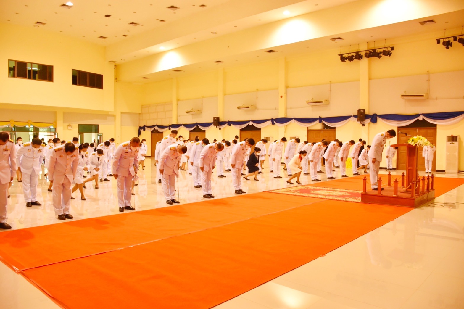 พัฒนาชุมชนจังหวัดมหาสารคาม ร่วมงานรัฐพิธีถวายราชสักการะเนื่องใน “วันยุทธหัตถีสมเด็จพระนเรศวรมหาราช”