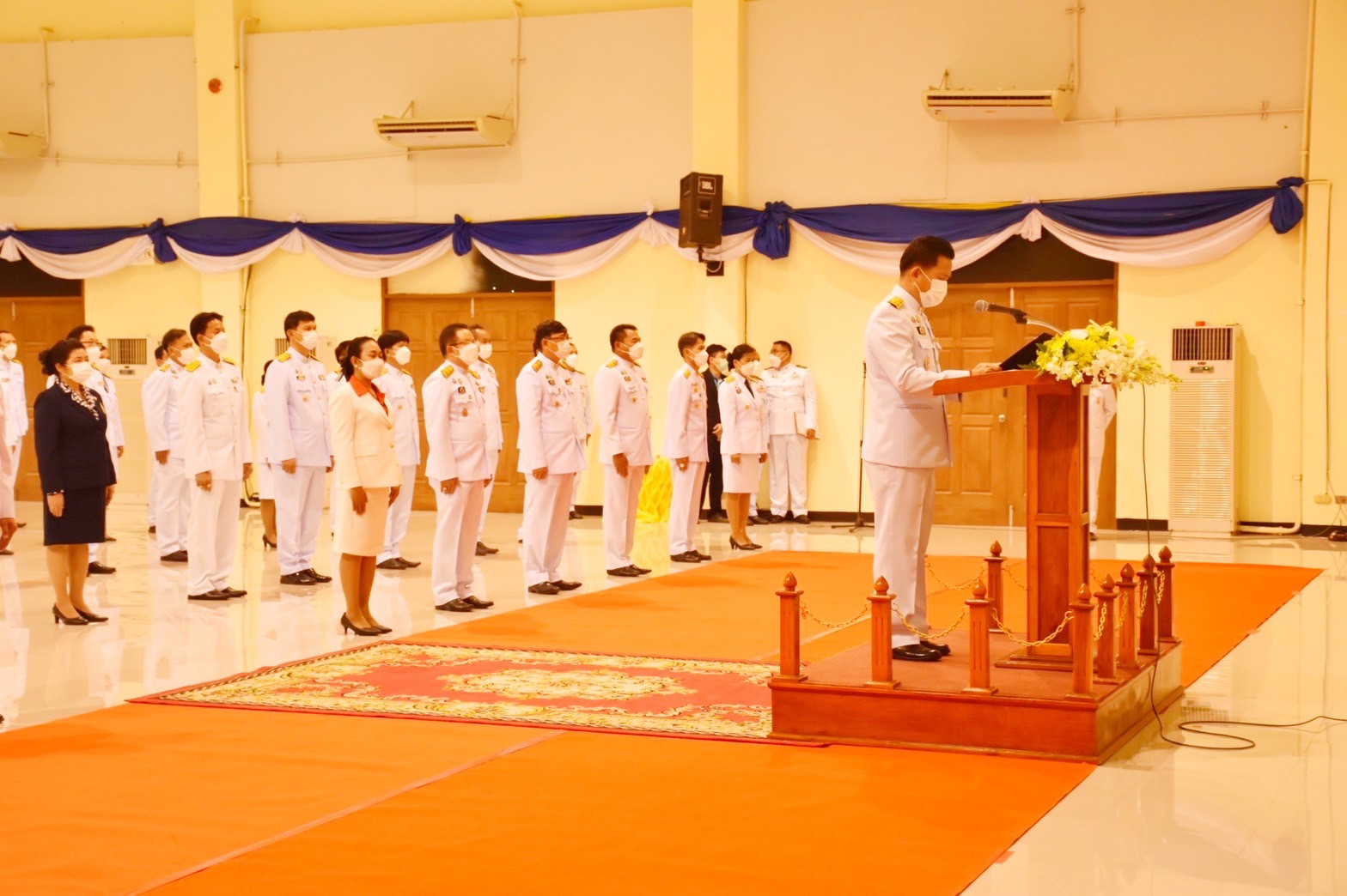พัฒนาชุมชนจังหวัดมหาสารคาม ร่วมงานรัฐพิธีถวายราชสักการะเนื่องใน “วันยุทธหัตถีสมเด็จพระนเรศวรมหาราช”