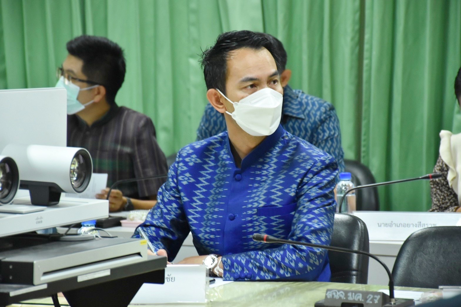 นายสุพจน์ ยศสิงห์คำ ผู้ตรวจราชการกระทรวงมหาดไทย และคณะ ติดตามการดำเนินงานโครงการของจังหวัดมหาสารคาม พร้อมลงพื้นที่ติดตามผลการดำเนินงานโครงการพัฒนาพื้นที่ต้นแบบการพัฒนาคุณภาพชีวิตตามหลักทฤษฎีใหม่ ประยุกต์สู่ “โคก หนอง นา โมเดล”พื้นที่จังหวัดมหาสารคาม
