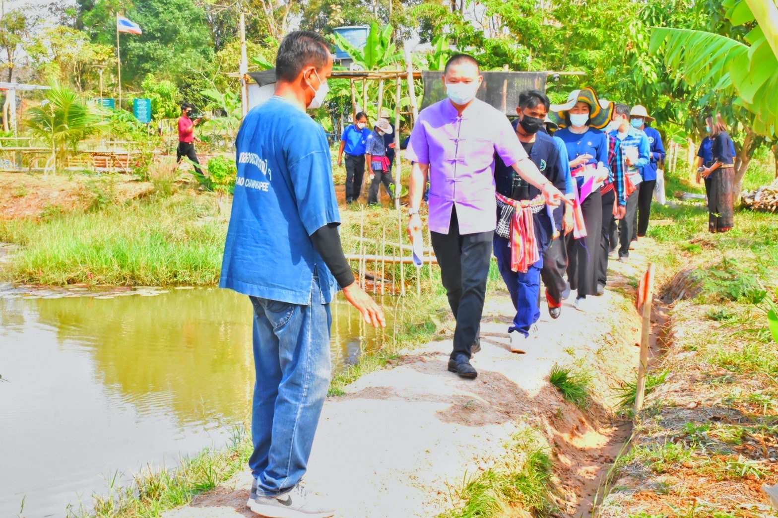 พช.มหาสารคาม “ประกวดครัวเรือนต้นแบบ โคก หนอง นา พัฒนาชุมชนจังหวัดมหาสารคาม ประจำปี 2565” ณ แปลงครัวเรือนต้นแบบ โคก หนอง นา พัฒนชุมชน นายบุญช่วย สุปะติ หมู่ที่ 9 ตำบลหนองทุ่ม อำเภอวาปีปทุม จังหวัดมหาสารคาม