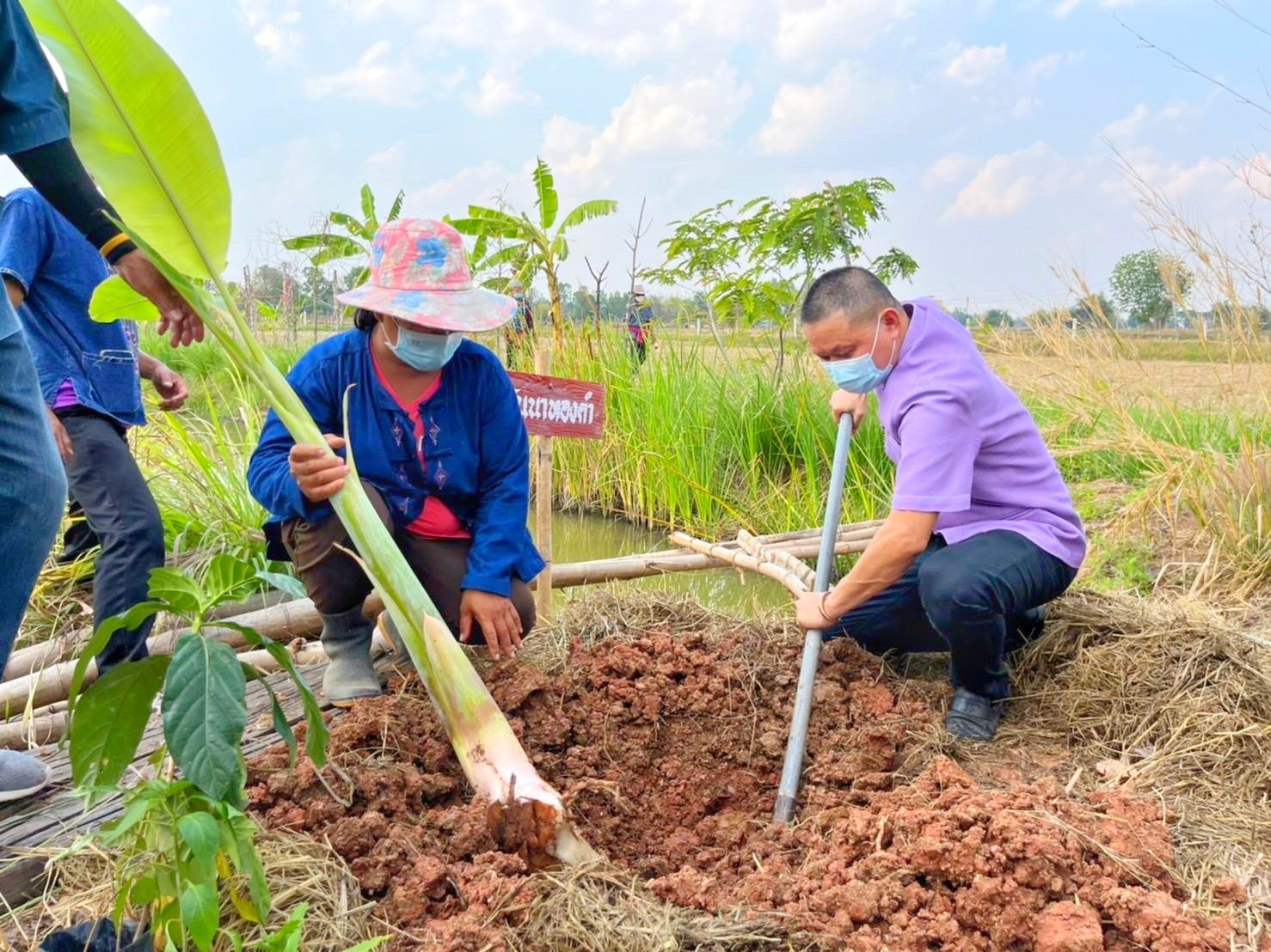 พช.มหาสารคาม “ประกวดครัวเรือนต้นแบบ โคก หนอง นา พัฒนาชุมชนจังหวัดมหาสารคาม ประจำปี 2565” ณ แปลงครัวเรือนต้นแบบ โคก หนอง นา พัฒนชุมชน นายบุญช่วย สุปะติ หมู่ที่ 9 ตำบลหนองทุ่ม อำเภอวาปีปทุม จังหวัดมหาสารคาม
