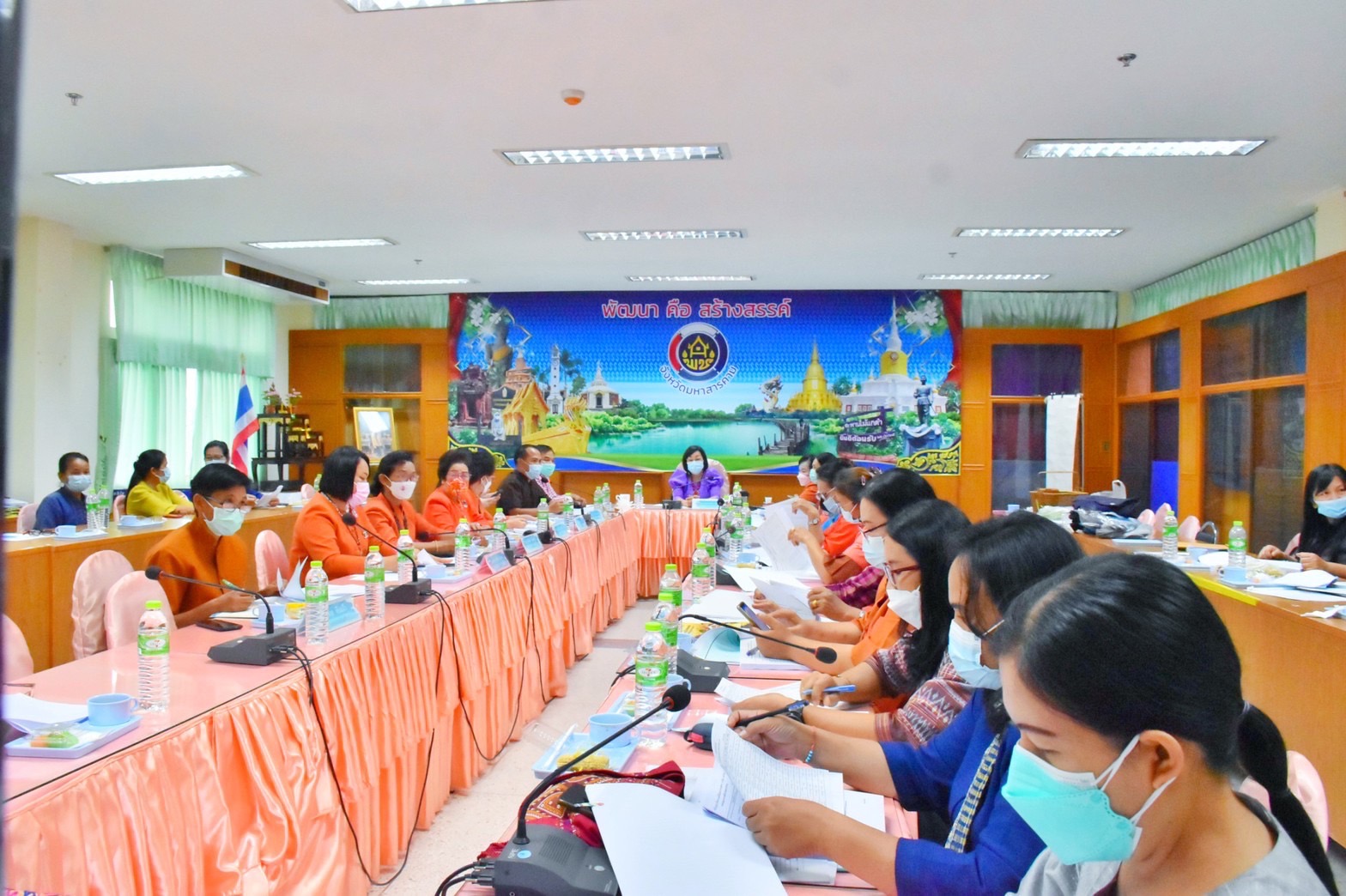 สำนักงานเลขานุการคณะอนุกรรมการบริหารกองทุนพัฒนาบทบาทสตรีจังหวัดมหาสารคาม จัดประชุมคณะทำงานขับเคลื่อนกองทุนพัฒนาบทบาสตรีจังหวัดมหาสารคาม ครั้งที่ 2/2565