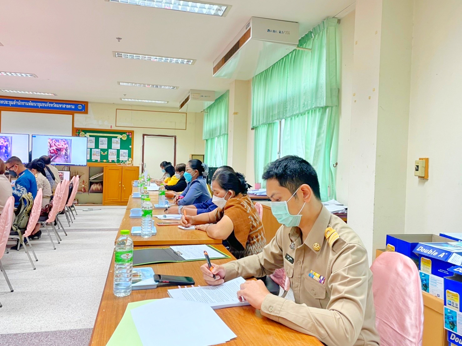 คณะอนุกรรมการบริหารกองทุนพัฒนาบทบาทสตรีระดับจังหวัดมหาสารคาม ประชุมครั้งที่ 2/2565