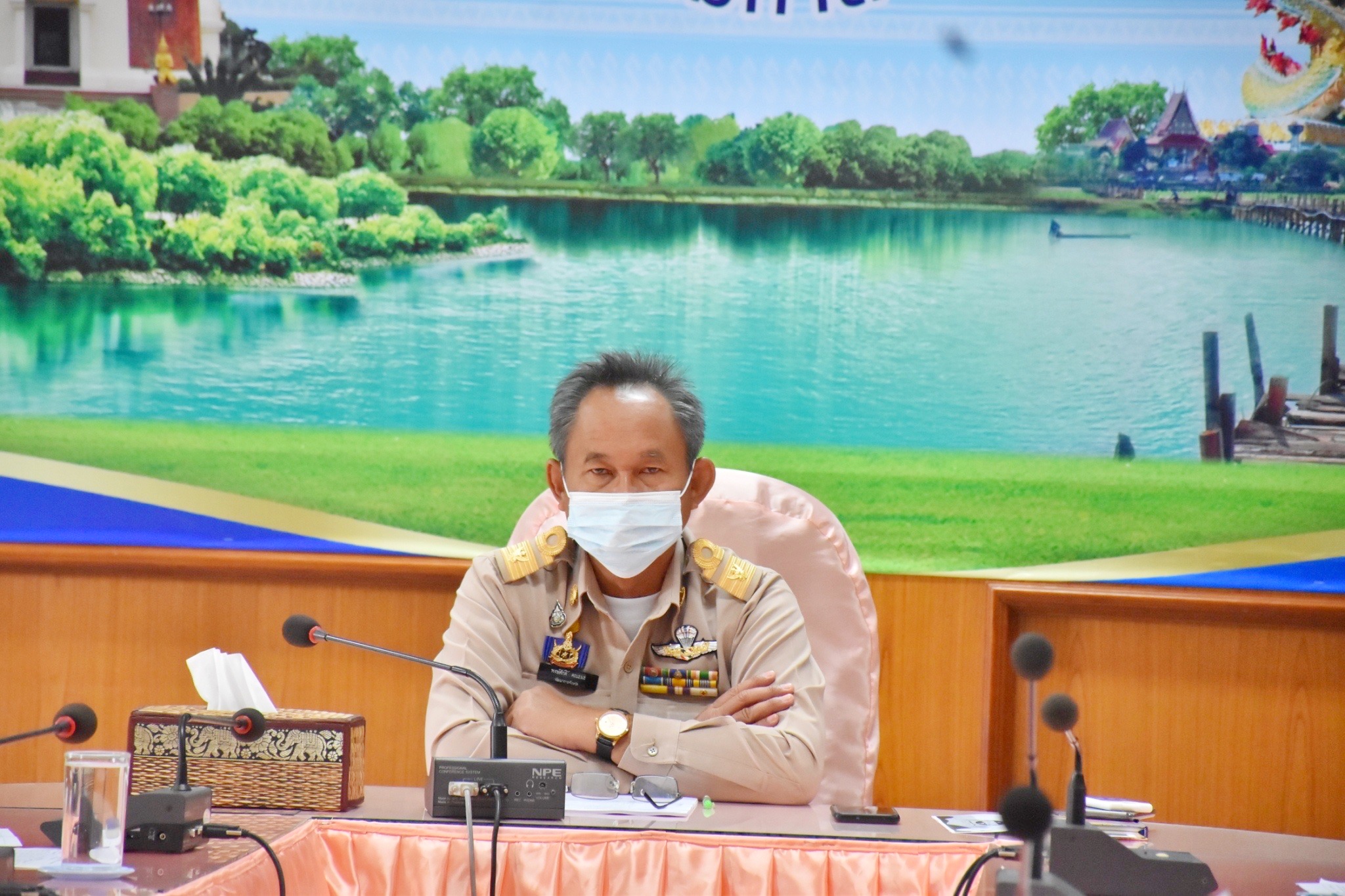 พช.มหาสารคามร่วมการประชุมกรมการพัฒนาชุมชน ครั้งที่ 2/2565 ผ่านระบบ (Video Conference และ TV พช.)