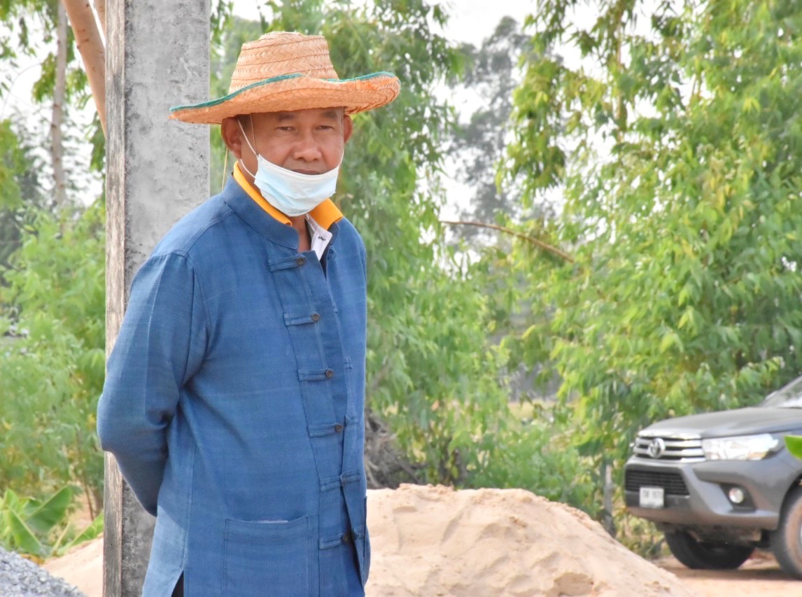 นายวสันต์ ชิงชนะ ผู้ตรวจราชการกรมการพัฒนาชุมชน ลงพื้นที่ติดตามสนับสนุน โครงการ “โคก  หนอง  นา โมเดล” จ.มหาสารคาม