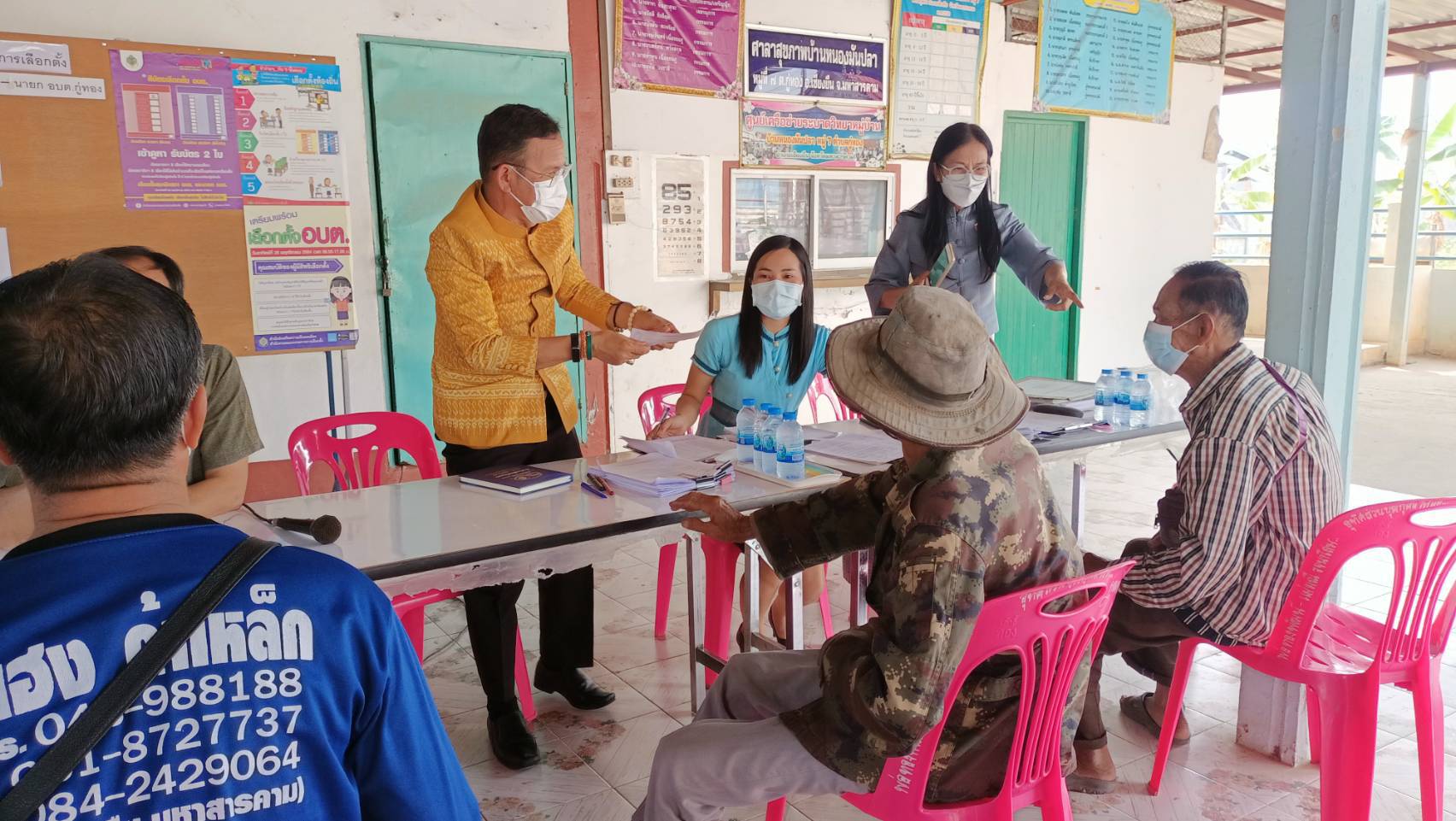 นายวสันต์ ชิงชนะ ผู้ตรวจราชการกรมการพัฒนาชุมชน ลงพื้นที่ติดตามการดำเนินโครงการแก้ไขปัญหาความยากจน (กข.คจ) อำเภอเชียงยืน จังหวัดมหาสารคาม