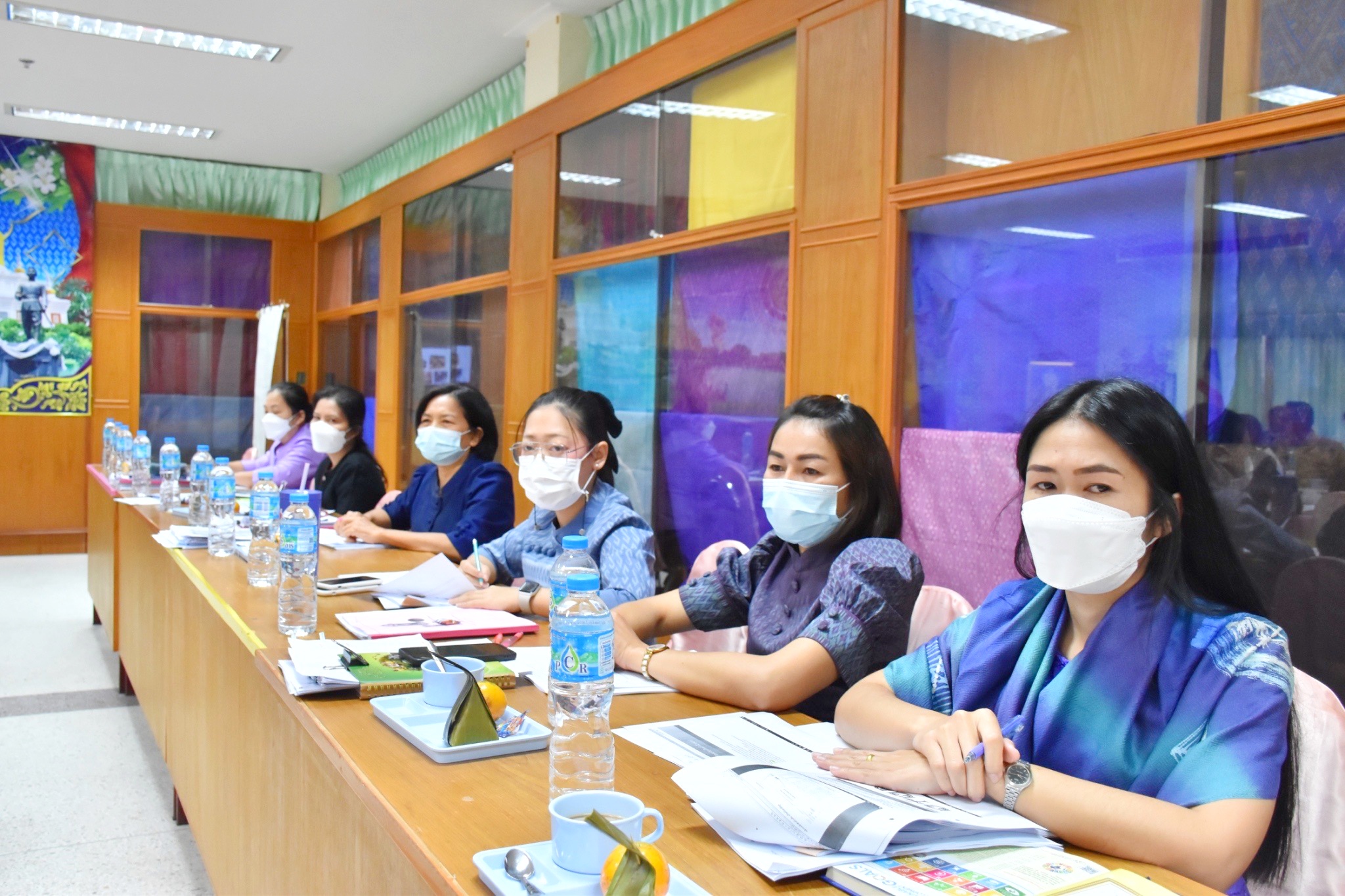 พช.มหาสารคามประชุมประจำเดือนสำนักงานพัฒนาชุมชนจังหวัดมหาสารคาม ครั้งที่ 2 /2565