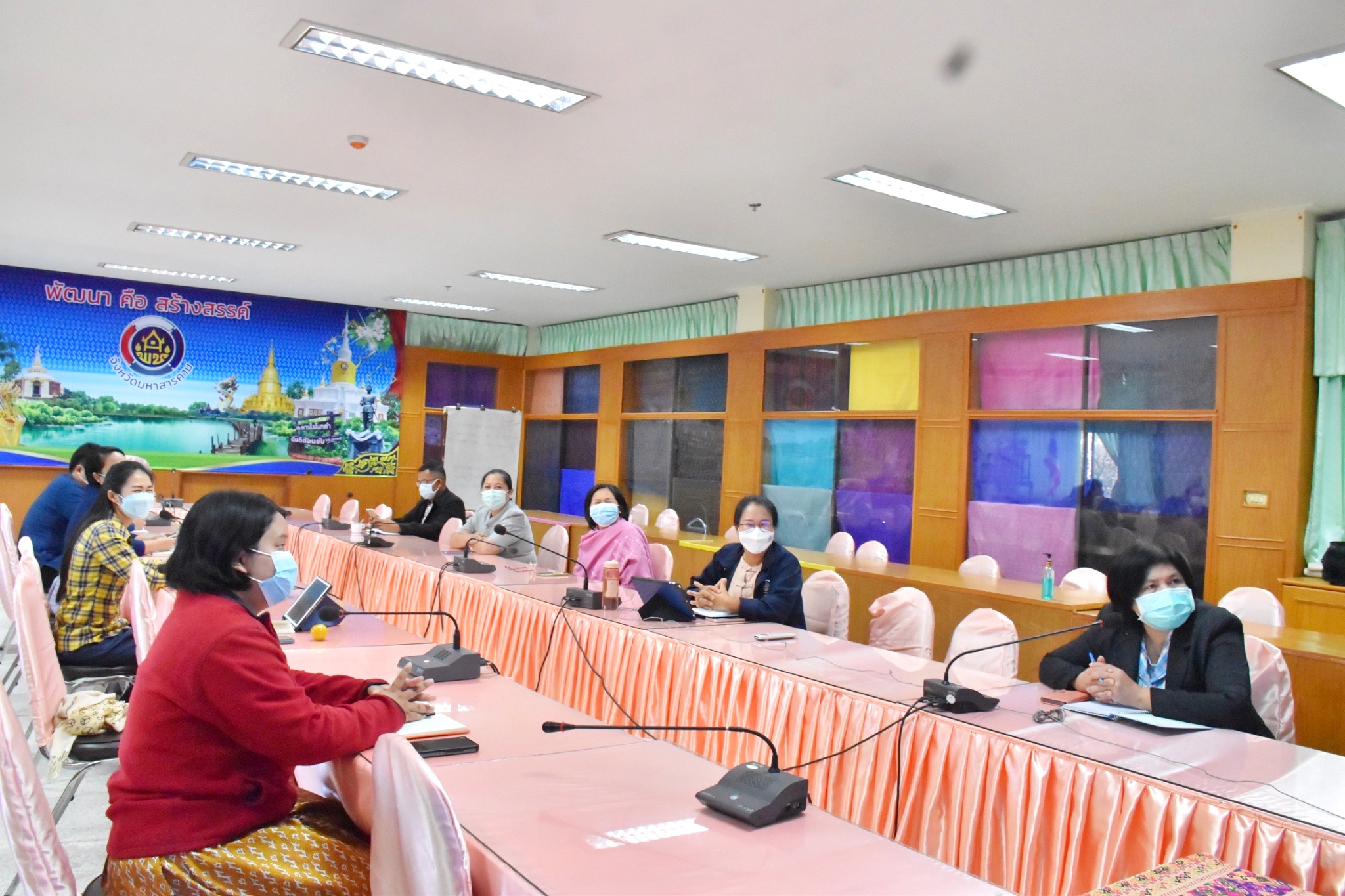 พช.มหาสารคามร่วมประชุมสร้างความรู้ ความข้าใจการพัฒนาและการใช้ประโยชน์ Big Data กรมการพัฒนาชุมชน (ผ่านระบบประชุมทางไกลVideo Conference และ TV พช.)