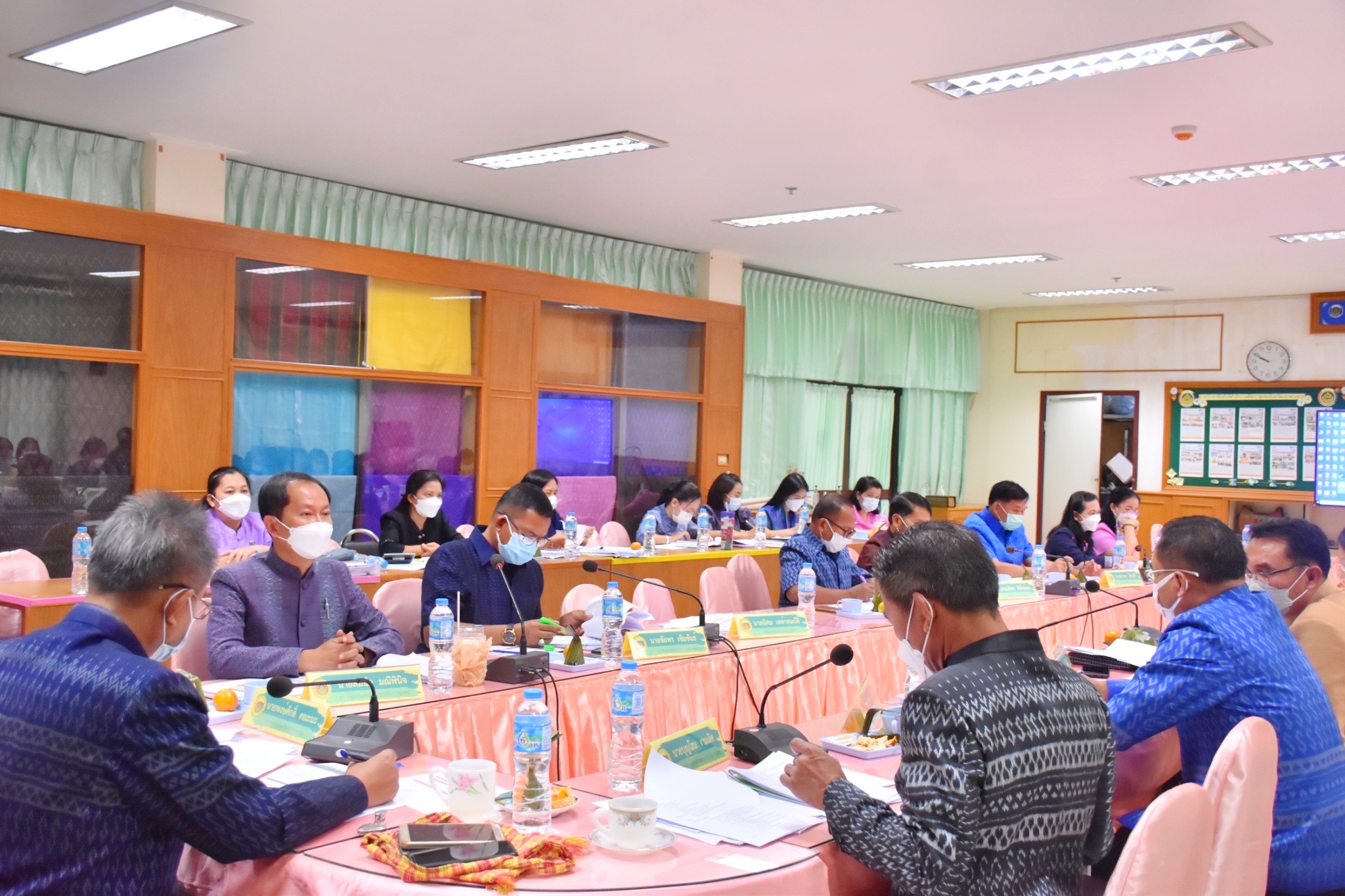 พช.มหาสารคามประชุมประจำเดือนสำนักงานพัฒนาชุมชนจังหวัดมหาสารคาม ครั้งที่ 2 /2565