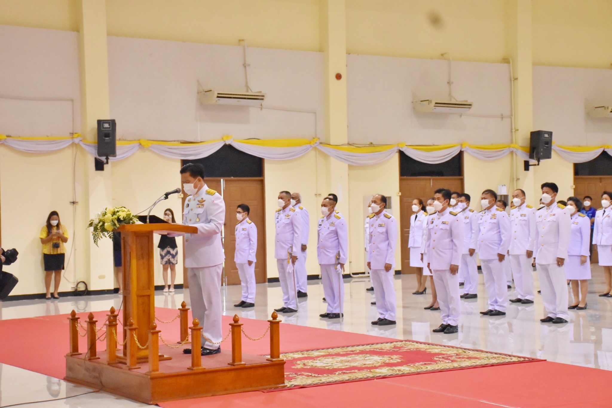 พช.มหาสารคามร่วมถวายราชสักการะแด่พระบาทสมเด็จพระบรมชนกาธิเบศร มหาภูมิพลอดุลเดชมหาราช บรมนาถบพิตร “พระบิดาแห่งมาตรฐานการช่างไทย”