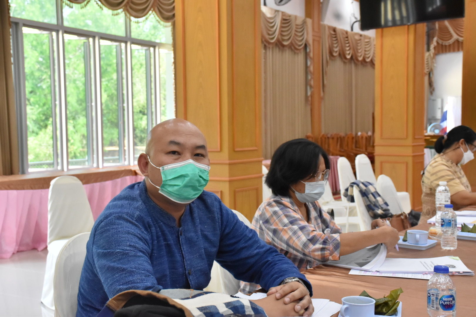พช.มหาสารคามประชุมประจำเดือนสำนักงานพัฒนาชุมชนจังหวัดมหาสารคาม ครั้งที่ ๓/๒๕๖๕