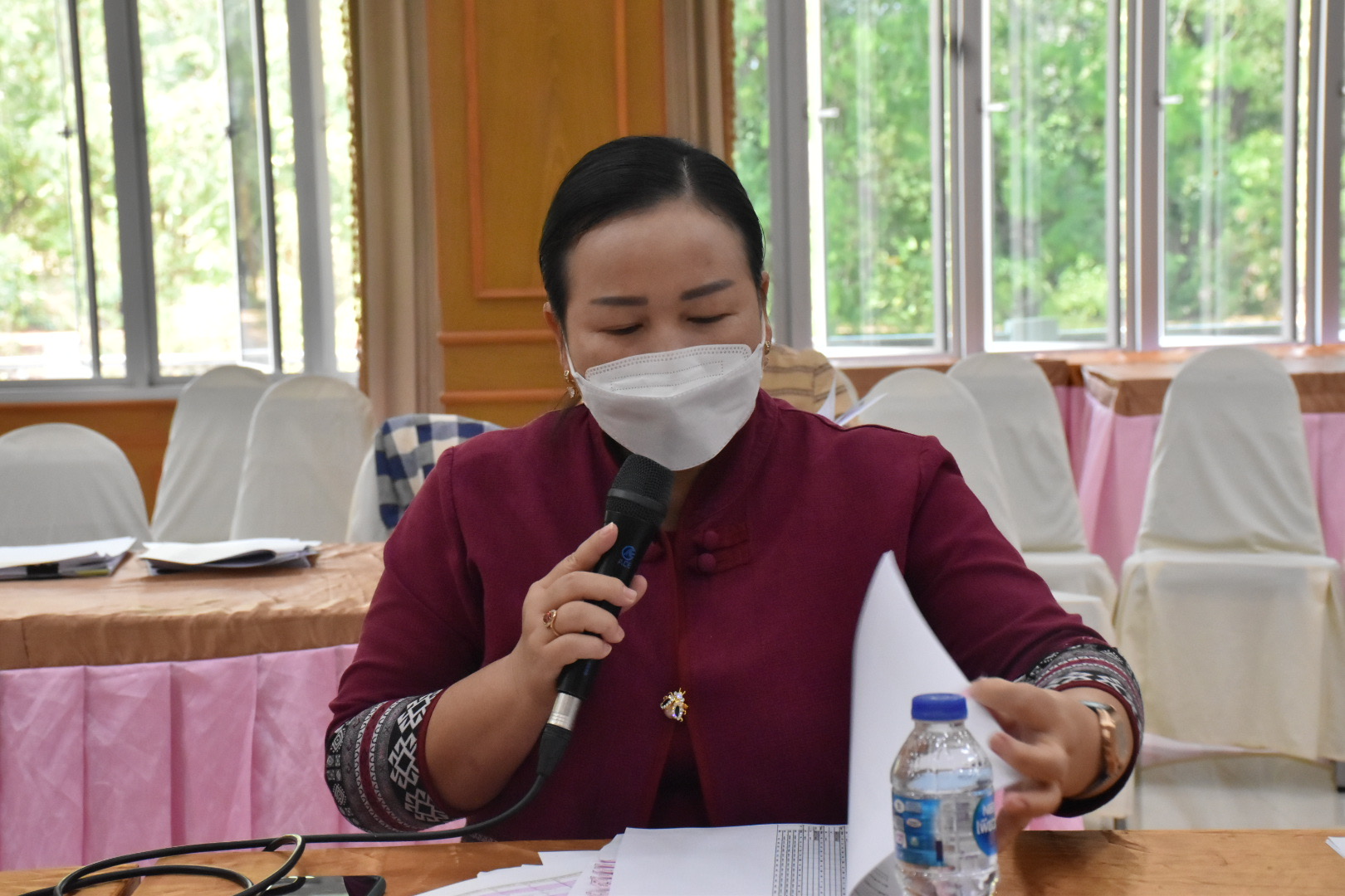 พช.มหาสารคามประชุมประจำเดือนสำนักงานพัฒนาชุมชนจังหวัดมหาสารคาม ครั้งที่ ๓/๒๕๖๕