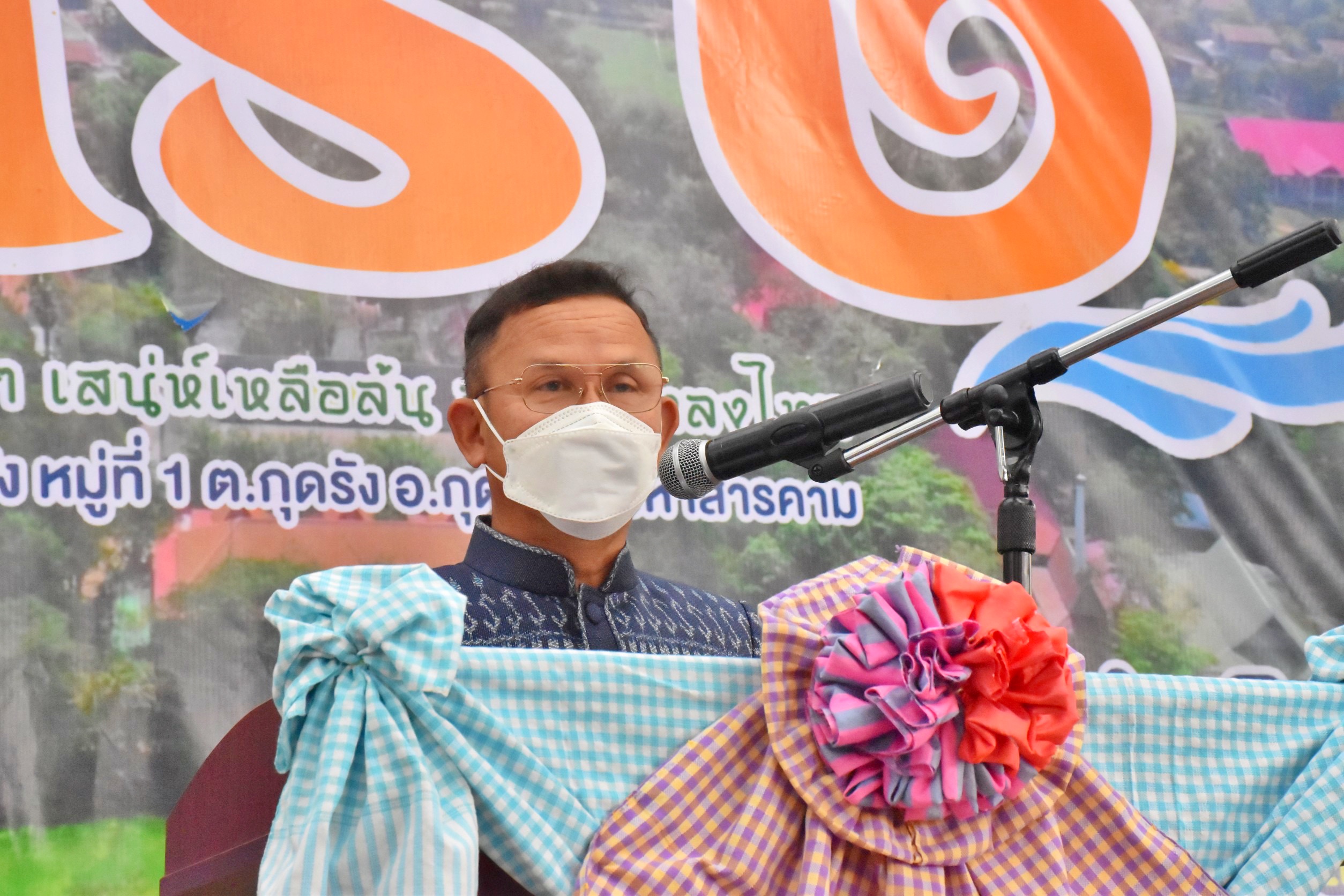 นายวสันต์ ชิงชนะ ผู้ตรวจราชการกรมการพัฒนาชุมชน เปิดงานโครงการส่งเสริมการท่องเที่ยวเชิงสร้างสรรค์และวัฒนธรรม