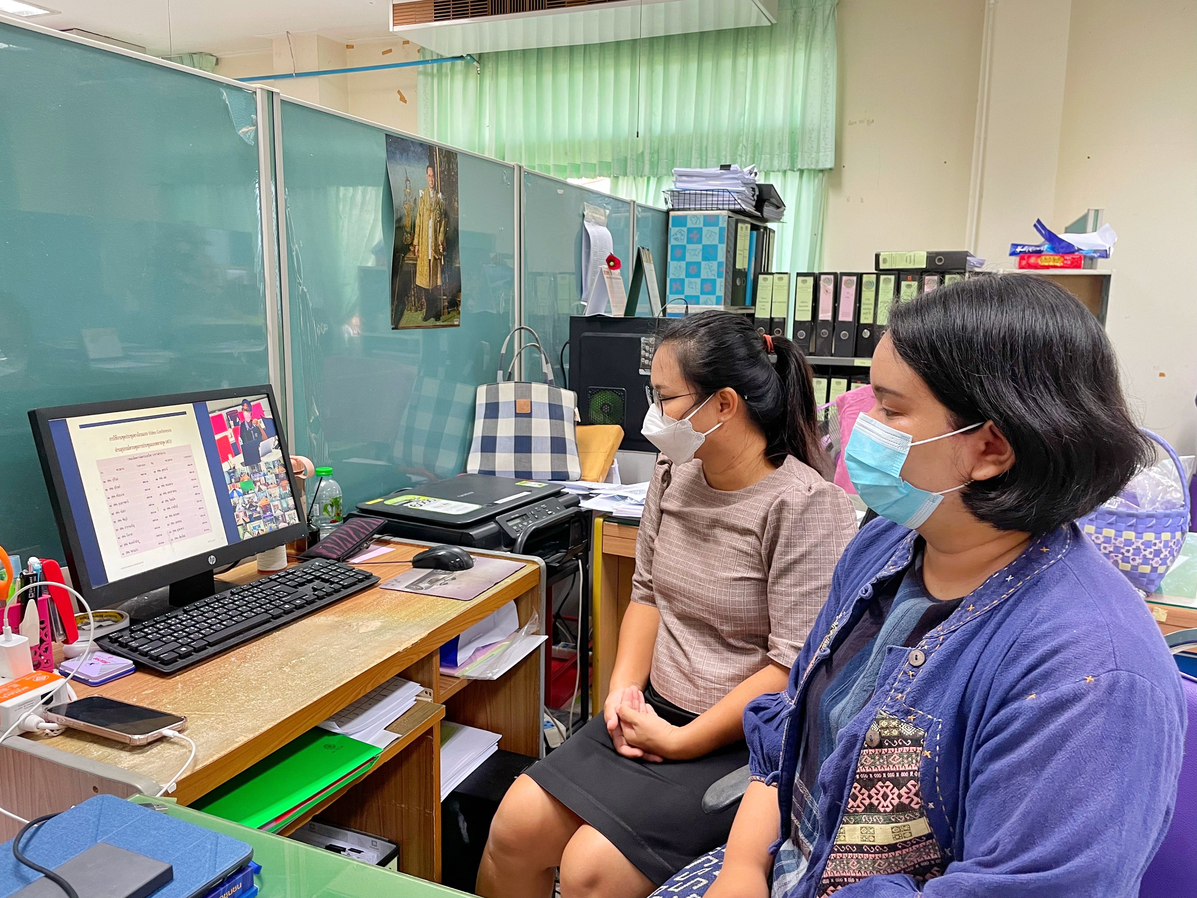 พช.มหาสารคามเข้าร่วมโครงการบำรุงรักษาระบบประชุมทางไกลผ่านอินเทอร์เน็ต (Conference) ผ่านระบบการประชุมวิดีทัศน์ทางไกล (Video Conference และ ทีวี พช.)