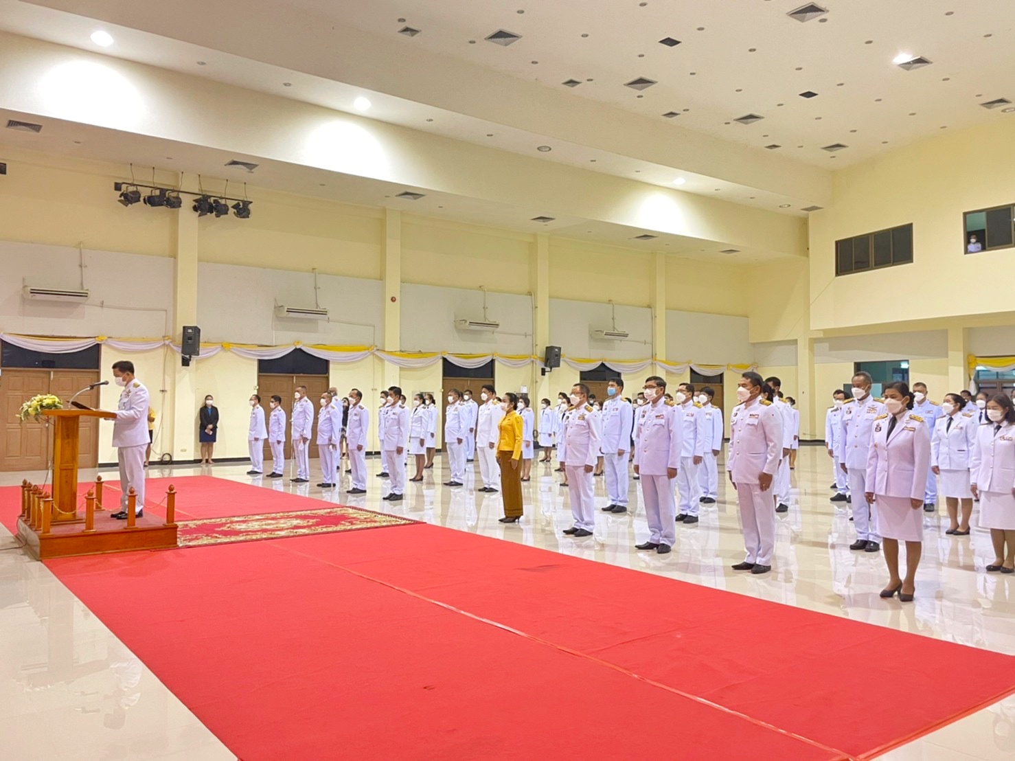 พช.มหาสารคามร่วมถวายราชสักการะแด่พระบาทสมเด็จพระบรมชนกาธิเบศร มหาภูมิพลอดุลเดชมหาราช บรมนาถบพิตร “พระบิดาแห่งมาตรฐานการช่างไทย”