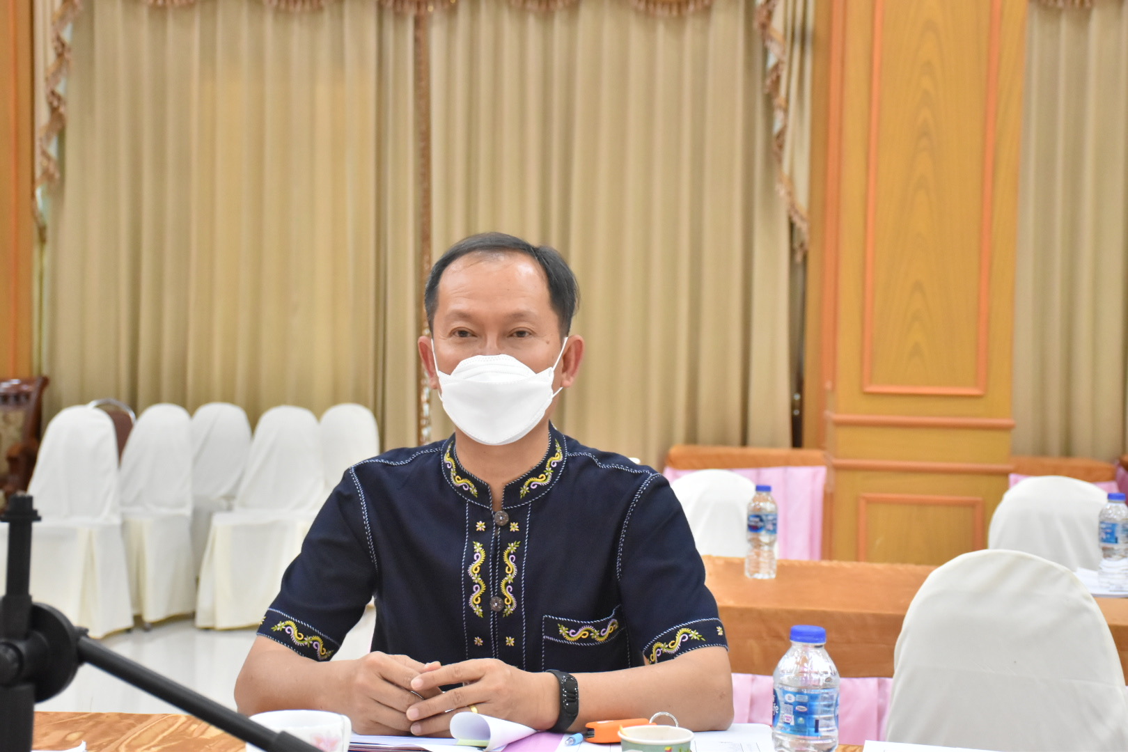 พช.มหาสารคามประชุมประจำเดือนสำนักงานพัฒนาชุมชนจังหวัดมหาสารคาม ครั้งที่ ๓/๒๕๖๕