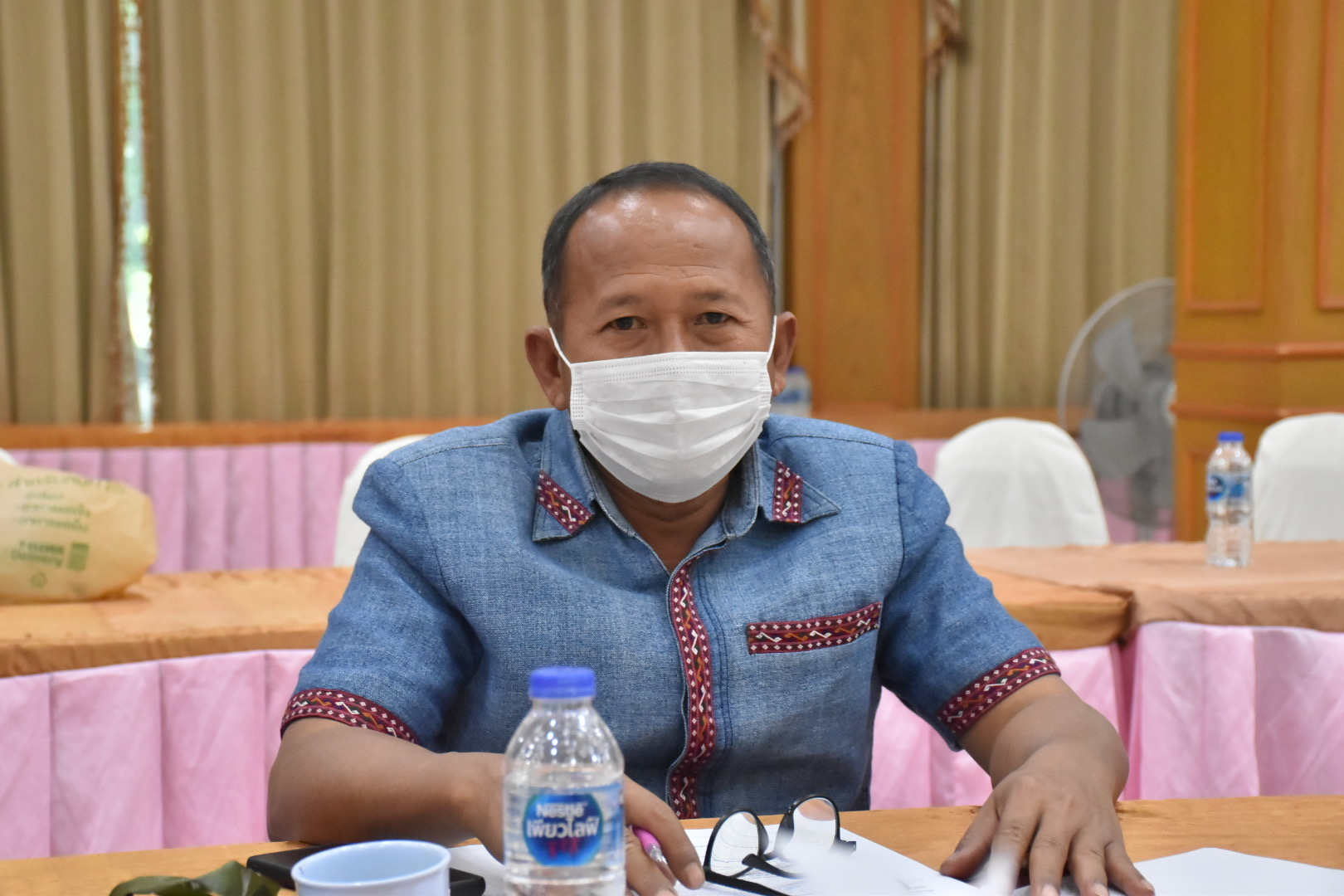 พช.มหาสารคามประชุมประจำเดือนสำนักงานพัฒนาชุมชนจังหวัดมหาสารคาม ครั้งที่ ๓/๒๕๖๕