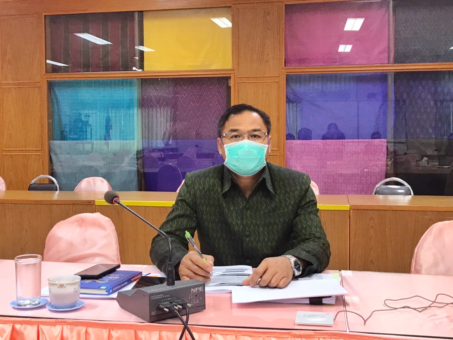 พช.มหาสารคามร่วมการประชุมกรมการพัฒนาชุมชน ครั้งที่ 3/2565 ผ่านระบบ (Video Conference และ TV พช.)