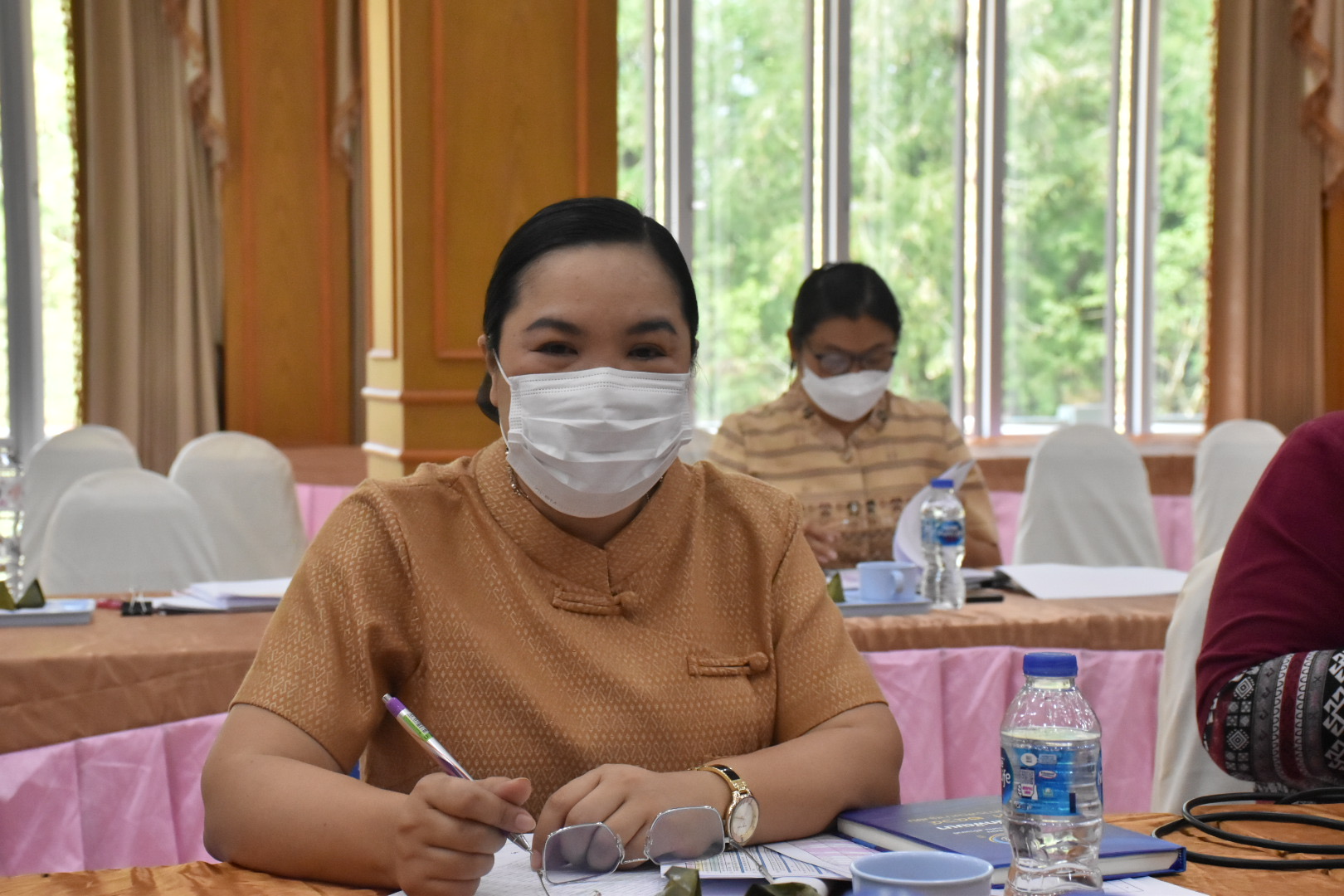 พช.มหาสารคามประชุมประจำเดือนสำนักงานพัฒนาชุมชนจังหวัดมหาสารคาม ครั้งที่ ๓/๒๕๖๕