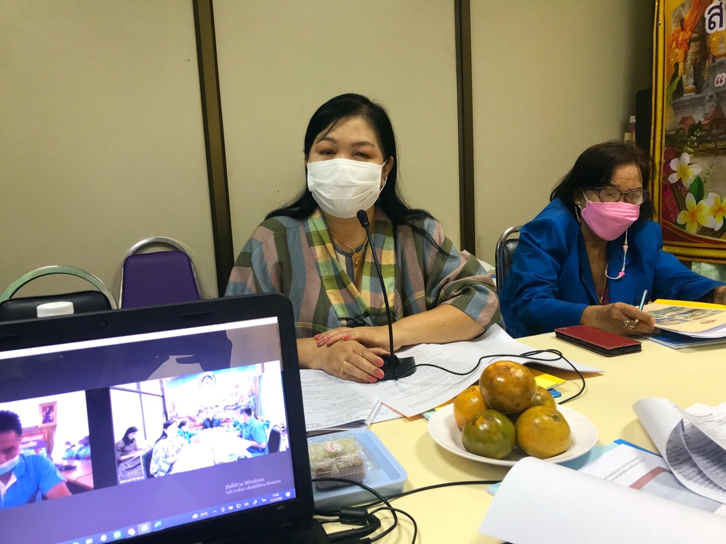 จังหวัดมหาสารคามประกวดหมู่บ้านกองทุนแม่ของแผ่นดินดีเด่นระดับจังหวัด ประจำปี 2565 ผ่านระบบ Zoom Cloud Meeting
