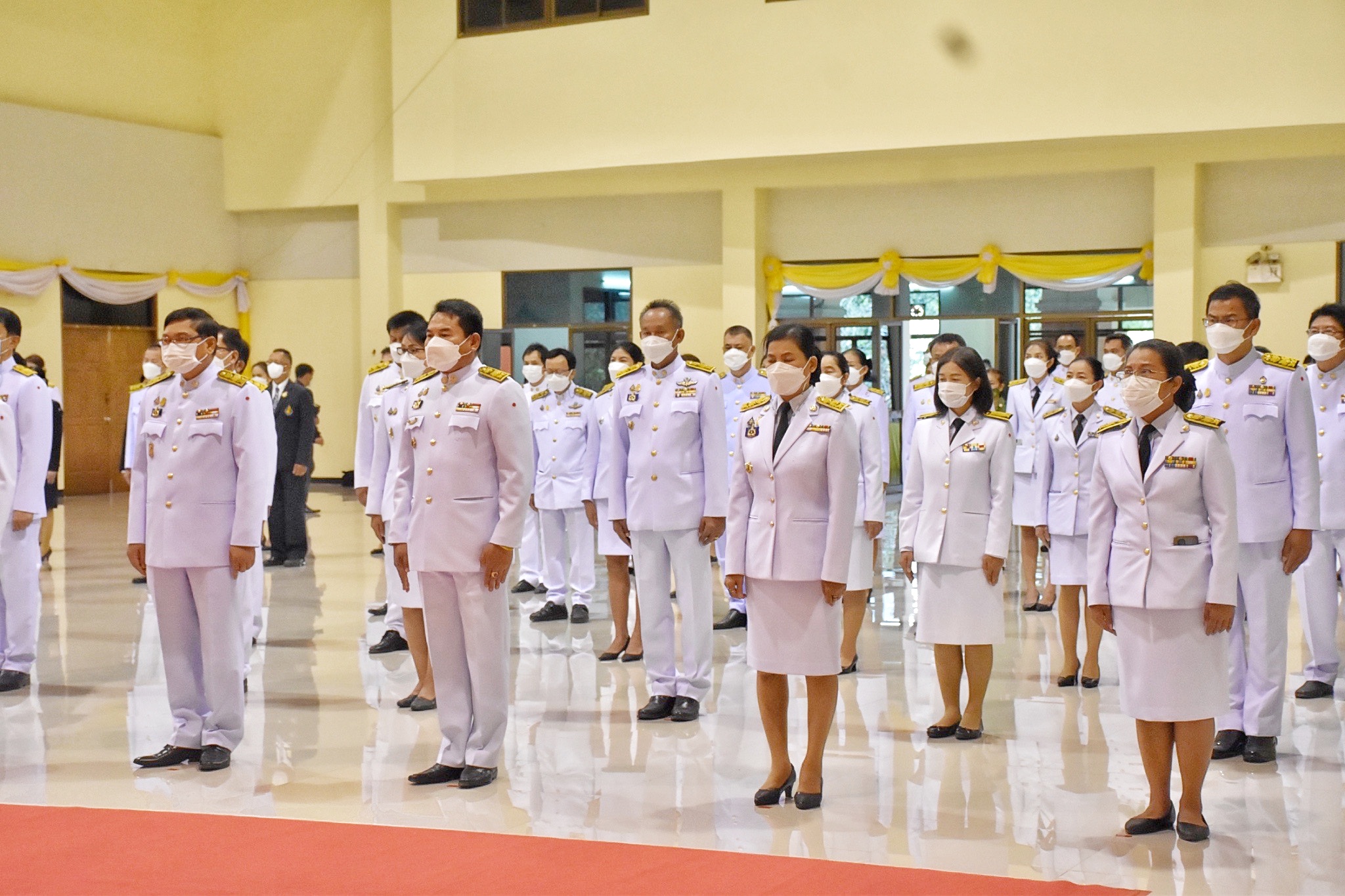 พช.มหาสารคามร่วมถวายราชสักการะแด่พระบาทสมเด็จพระบรมชนกาธิเบศร มหาภูมิพลอดุลเดชมหาราช บรมนาถบพิตร “พระบิดาแห่งมาตรฐานการช่างไทย”