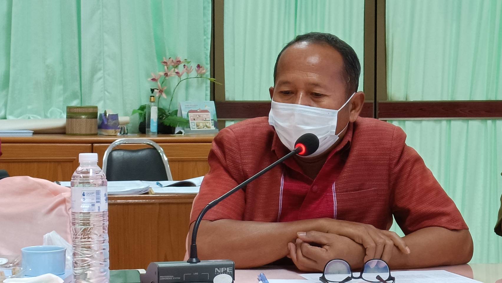 พช.มหาสารคามประชุมคณะทำงานด้านการพัฒนาเศรษฐกิจฐานรากและประชารัฐจังหวัดมหาสารคาม (E๓) และผู้เกี่ยวข้องครั้งที่ ๑ / ๒๕๖๕