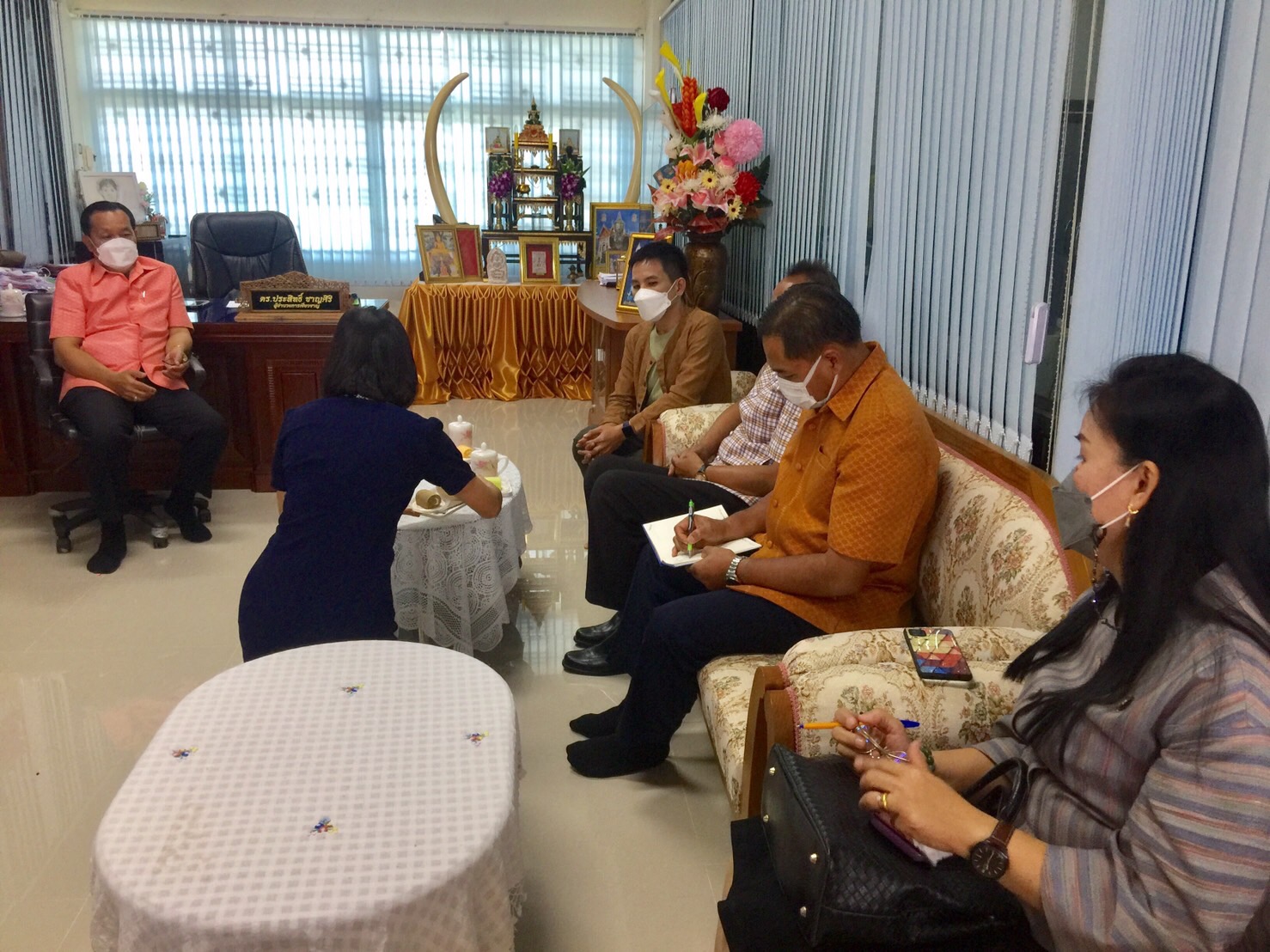 สำนักงานพัฒนาชุมชนจังหวัดมหาสารคาม หารือแนวทางส่งเสริมและสนับสนุนนักเรียนกลุ่มเยาวชนไทย ใส่ใจภูมิปัญญาท้องถิ่น โรงเรียนพยัคฆภูมิพิทยาคาร