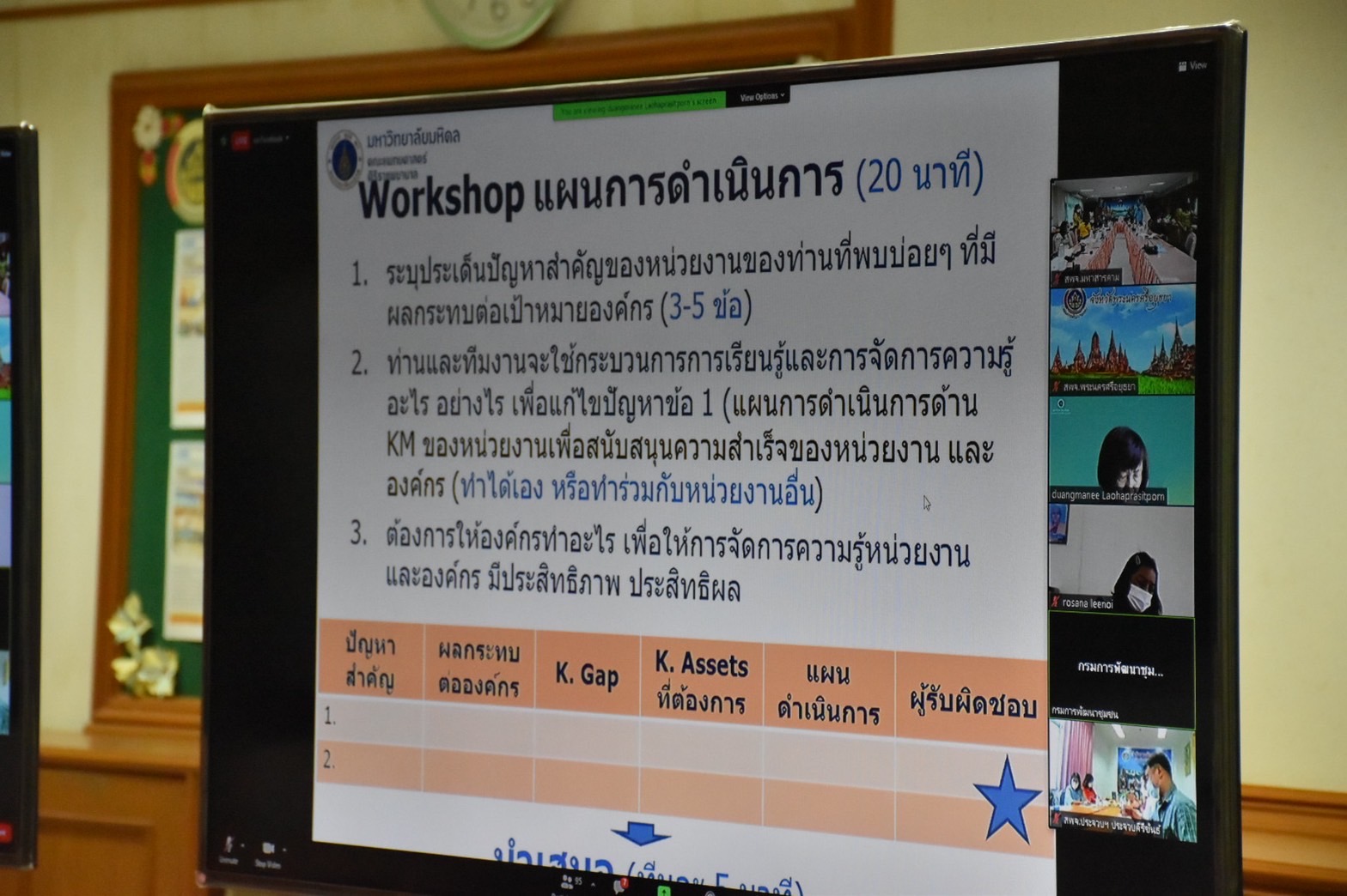 พช.มหาสารคาม ร่วมประชุมการฝึกอบรมโครงการสร้างองค์กรแห่งการเรียนรู้ สู่พัฒนาชุมชนแห่งการเรียนรู้ผ่านสื่ออิเล็กทรอนิกส์ (ระบบ Zoom Cloud Meeting)?
