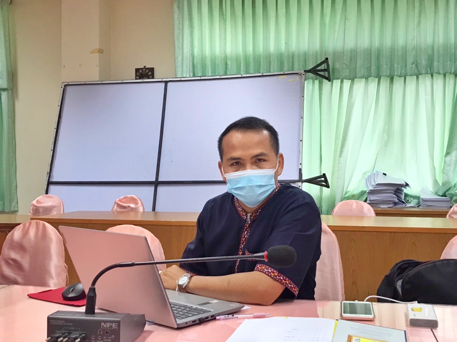 พช.มหาสารคามร่วมการประชุมกรมการพัฒนาชุมชน ครั้งที่ 3/2565 ผ่านระบบ (Video Conference และ TV พช.)