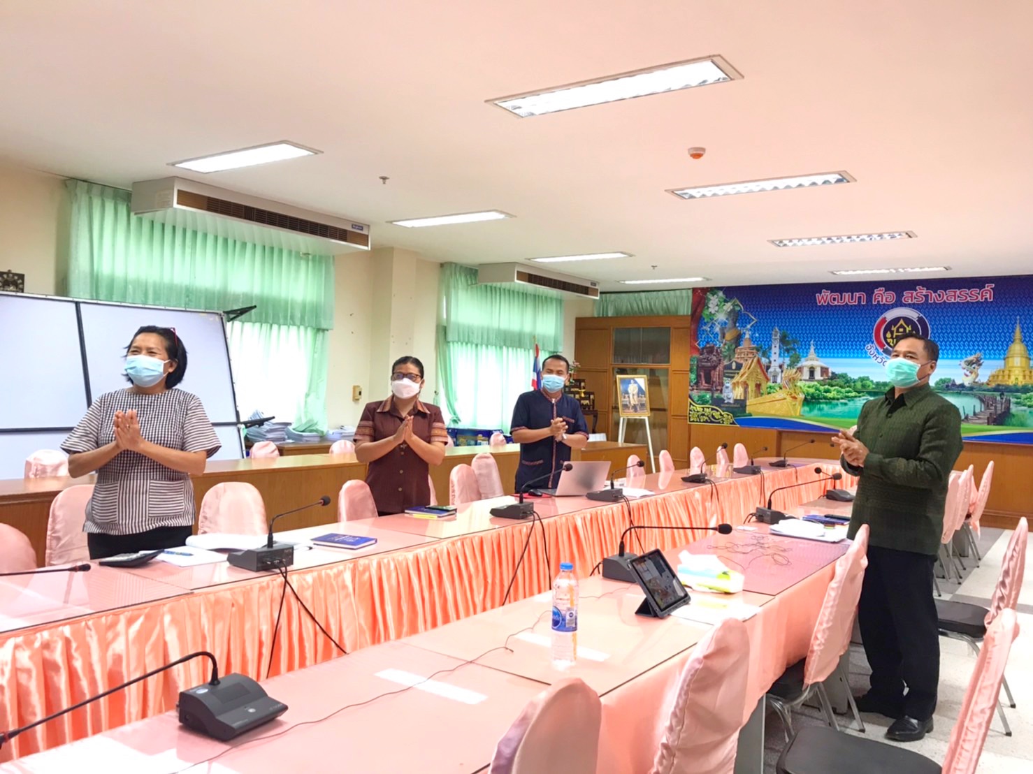 พช.มหาสารคามร่วมการประชุมกรมการพัฒนาชุมชน ครั้งที่ 3/2565 ผ่านระบบ (Video Conference และ TV พช.)