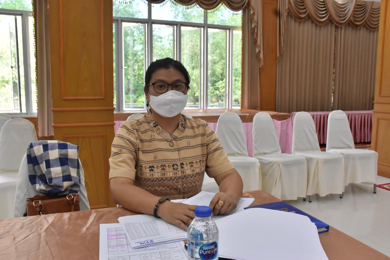 พช.มหาสารคามประชุมประจำเดือนสำนักงานพัฒนาชุมชนจังหวัดมหาสารคาม ครั้งที่ ๓/๒๕๖๕
