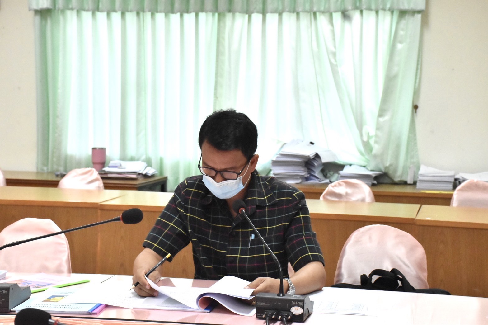 จังหวัดมหาสารคามประกวดหมู่บ้านกองทุนแม่ของแผ่นดินดีเด่นระดับจังหวัด ประจำปี 2565 ผ่านระบบ Zoom Cloud Meeting