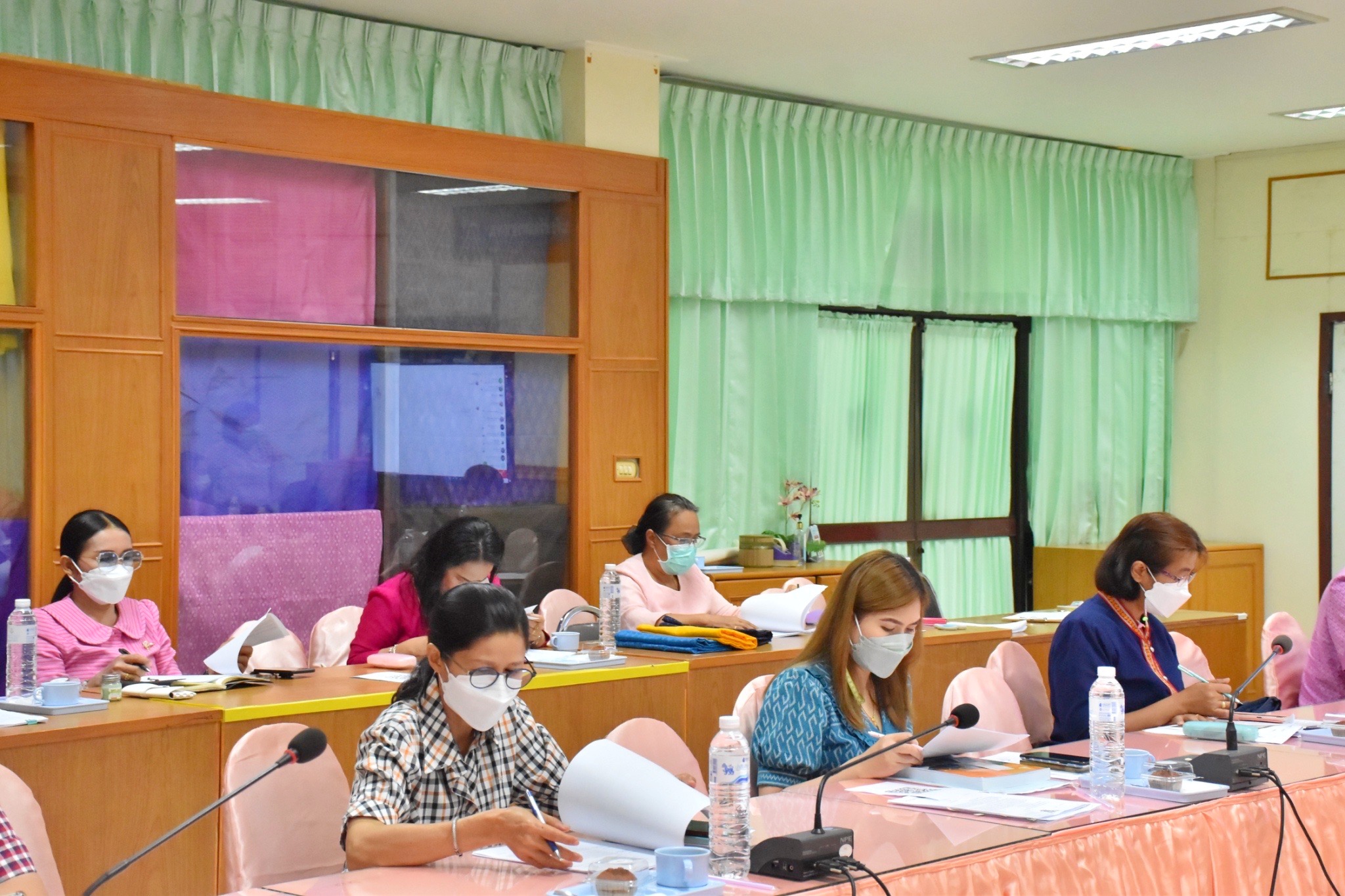 พช.มหาสารคามประชุมคณะทำงานด้านการพัฒนาเศรษฐกิจฐานรากและประชารัฐจังหวัดมหาสารคาม (E๓) และผู้เกี่ยวข้องครั้งที่ ๑ / ๒๕๖๕