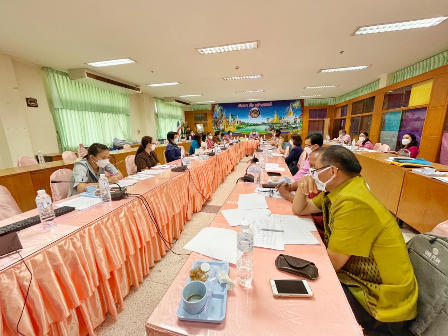พช.มหาสารคามประชุมคณะทำงานด้านการพัฒนาเศรษฐกิจฐานรากและประชารัฐจังหวัดมหาสารคาม (E๓) และผู้เกี่ยวข้องครั้งที่ ๑ / ๒๕๖๕