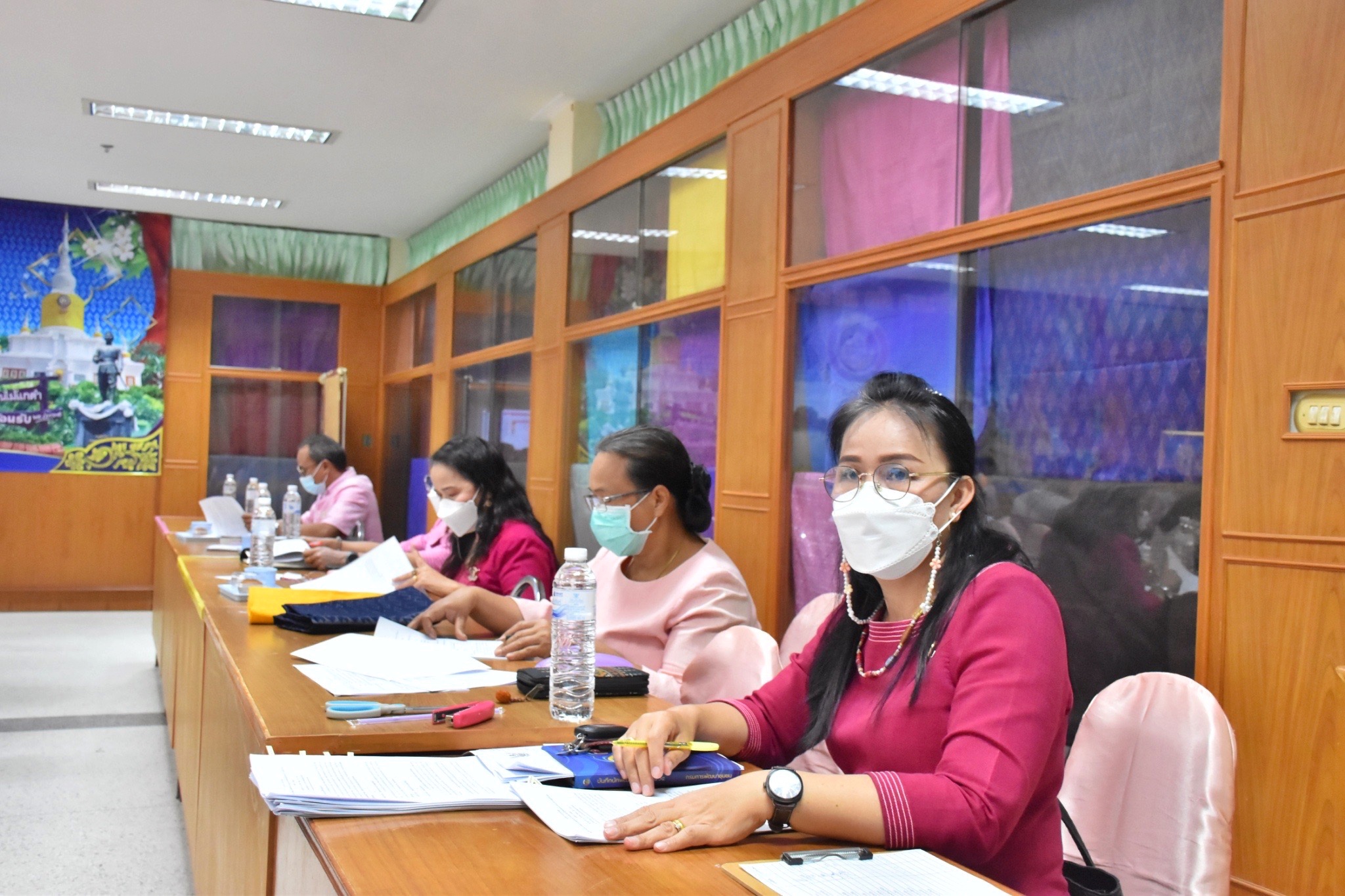 พช.มหาสารคามประชุมคณะทำงานด้านการพัฒนาเศรษฐกิจฐานรากและประชารัฐจังหวัดมหาสารคาม (E๓) และผู้เกี่ยวข้องครั้งที่ ๑ / ๒๕๖๕